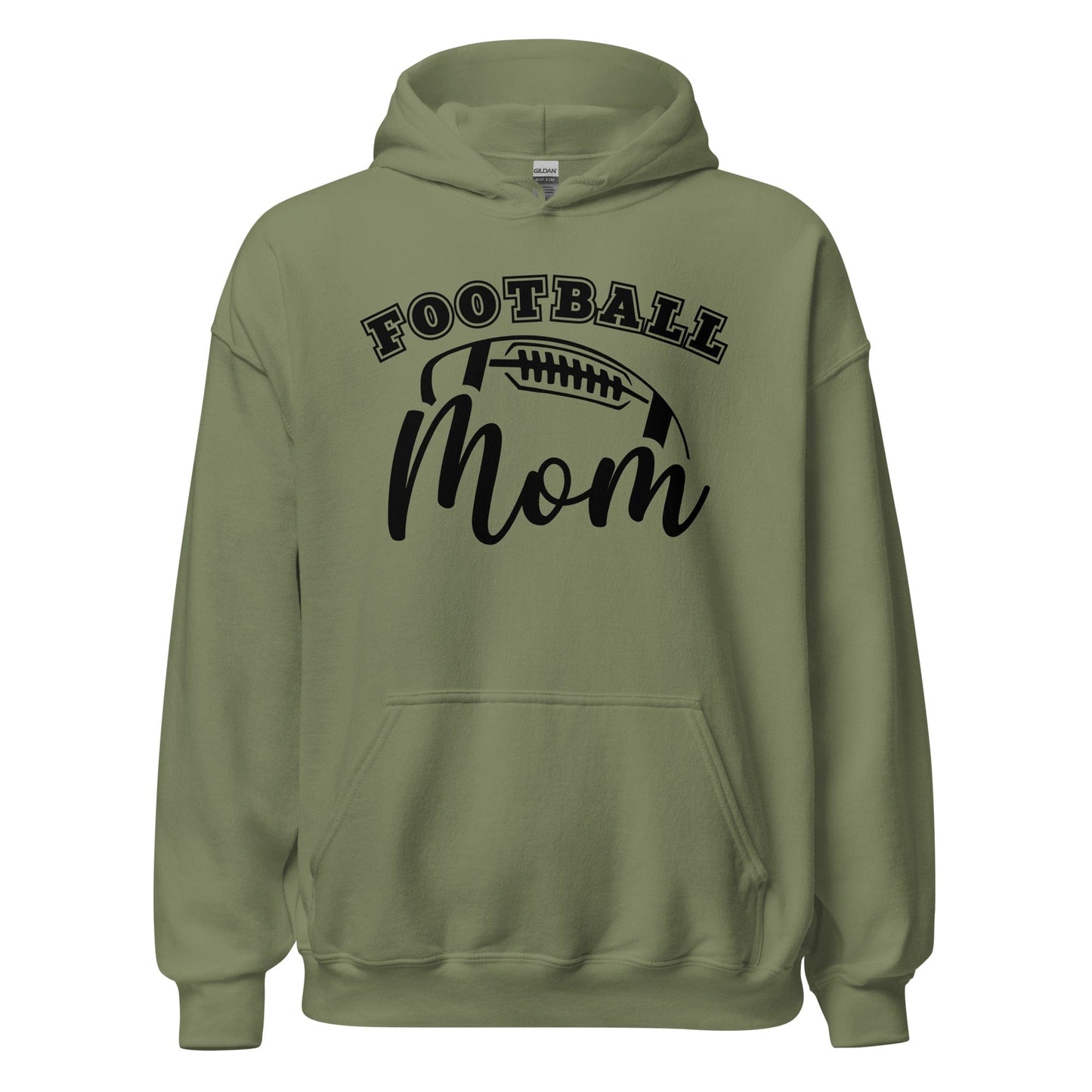 Football Mom Hoodie Military Green / S Spirit Gear Collective Hoodie