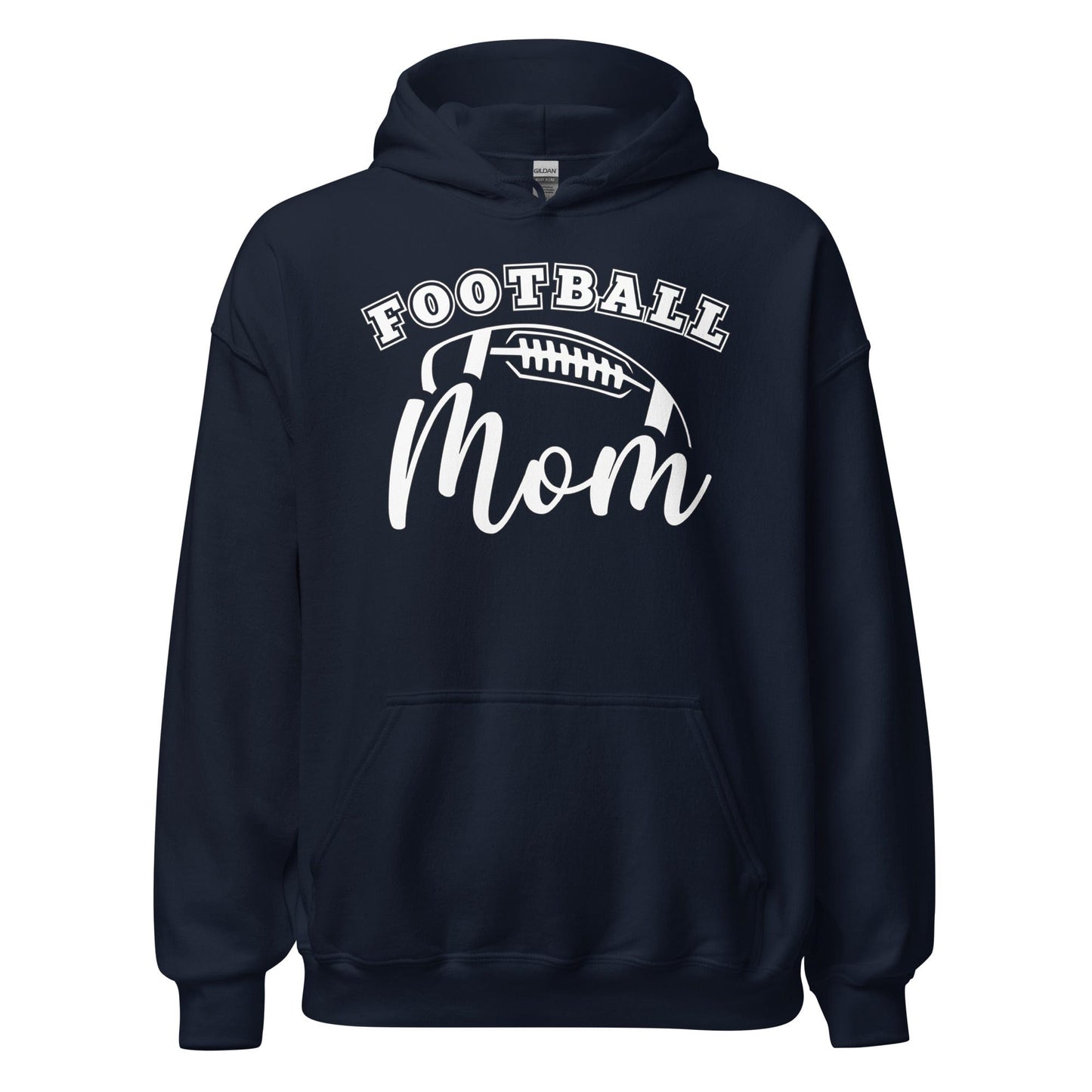 Football Mom Hoodie Navy / S Spirit Gear Collective Hoodie