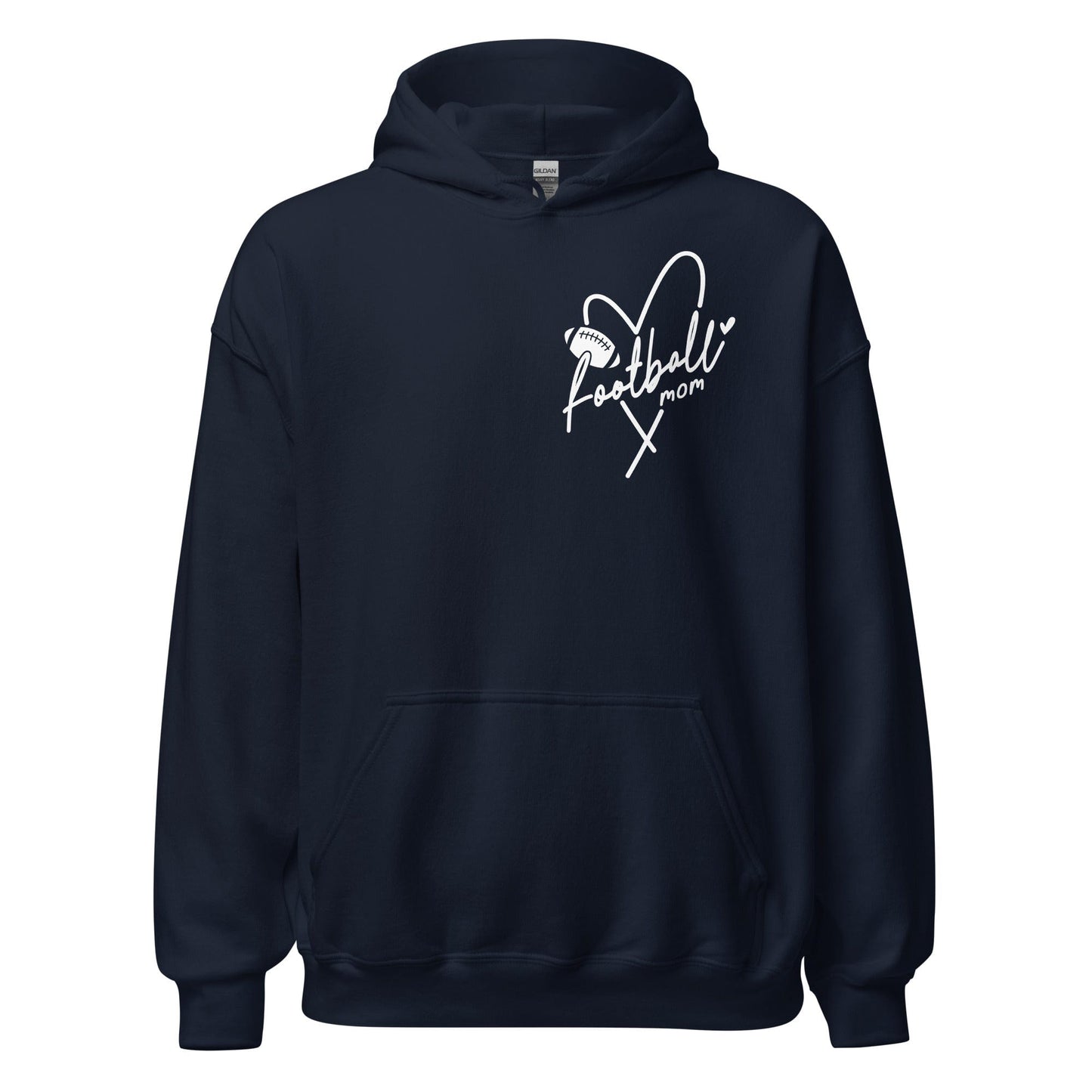 Football Mom Hoodie Navy / S Spirit Gear Collective Hoodie