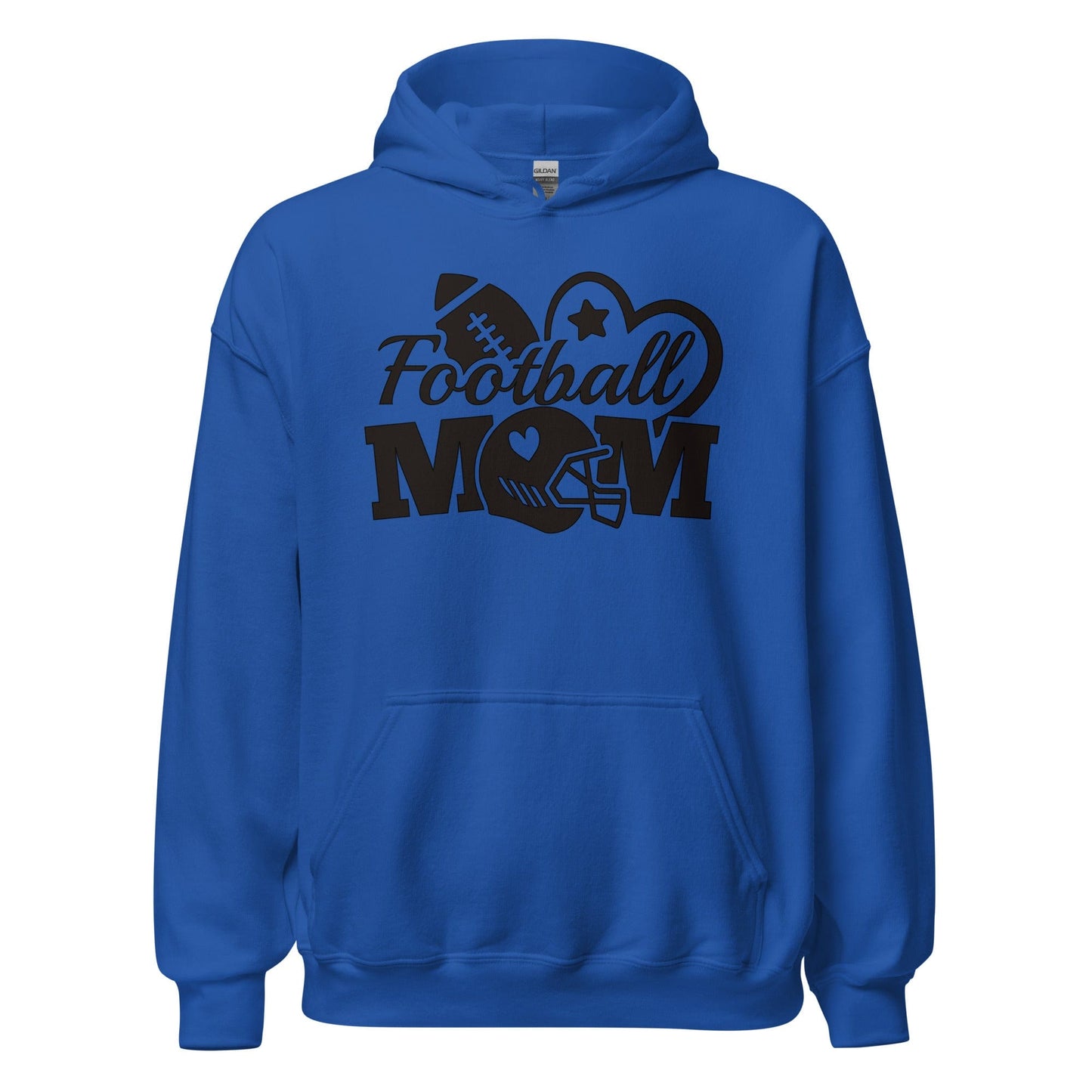 Football Mom Hoodie Royal / S Spirit Gear Collective Hoodie