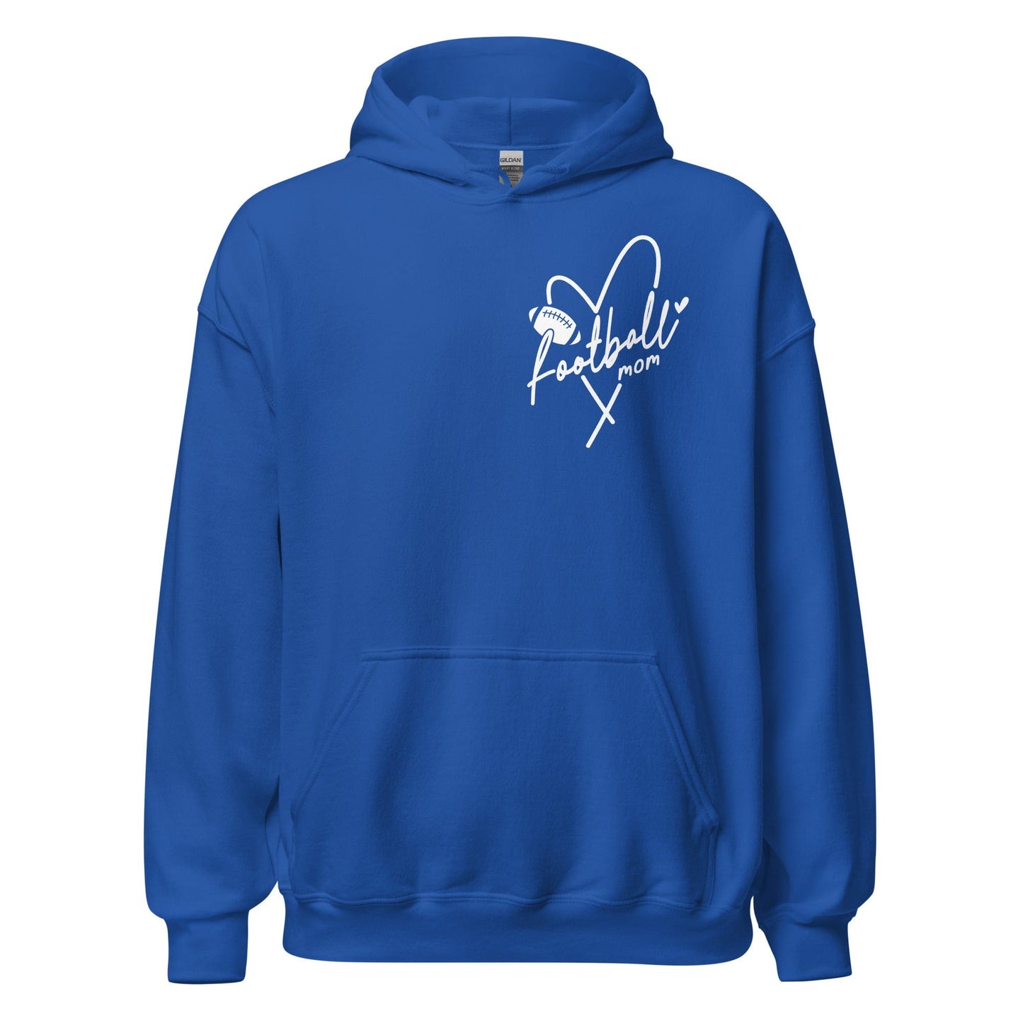 Football Mom Hoodie Royal / S Spirit Gear Collective Hoodie