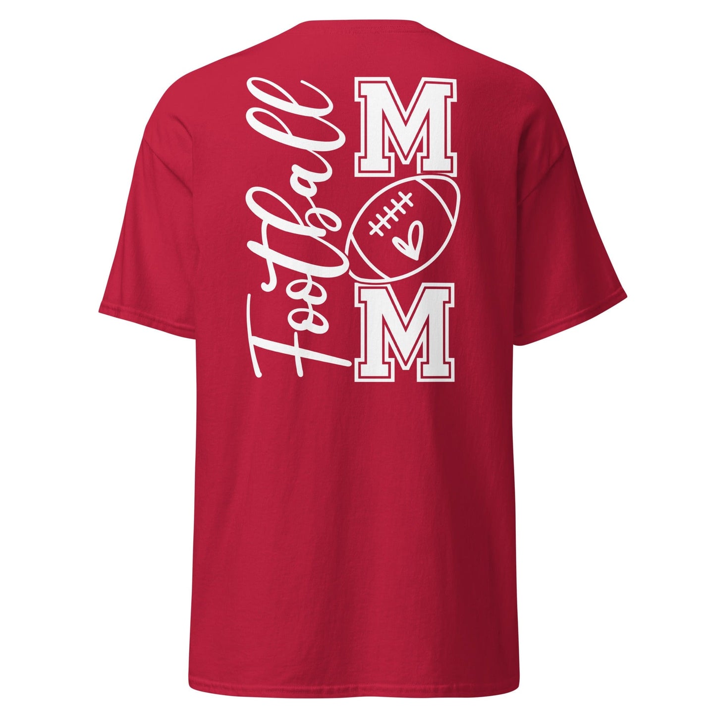 Football Mom Shirt (back) Cardinal / S Spirit Gear Collective T-Shirt
