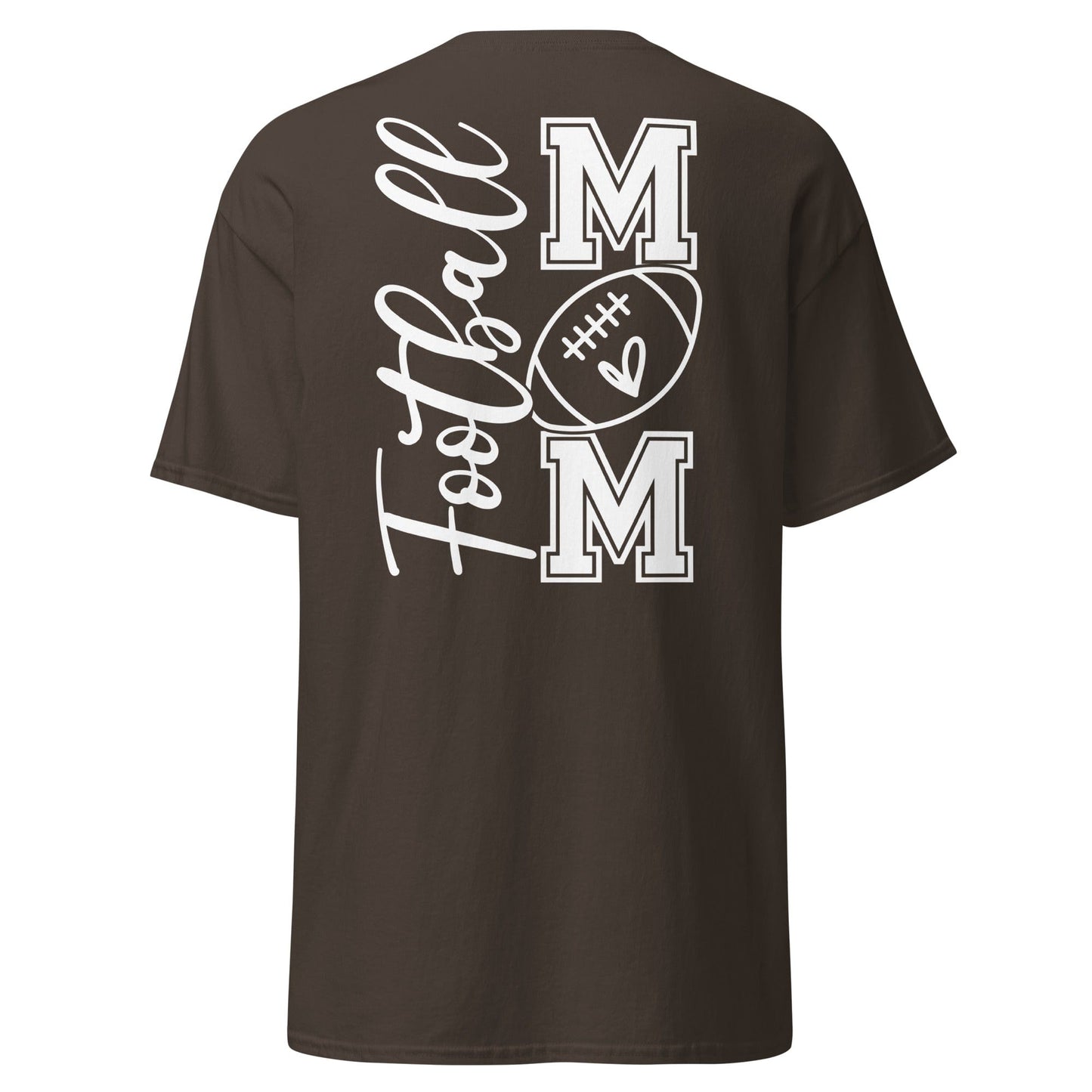Football Mom Shirt (back) Dark Chocolate / S Spirit Gear Collective T-Shirt
