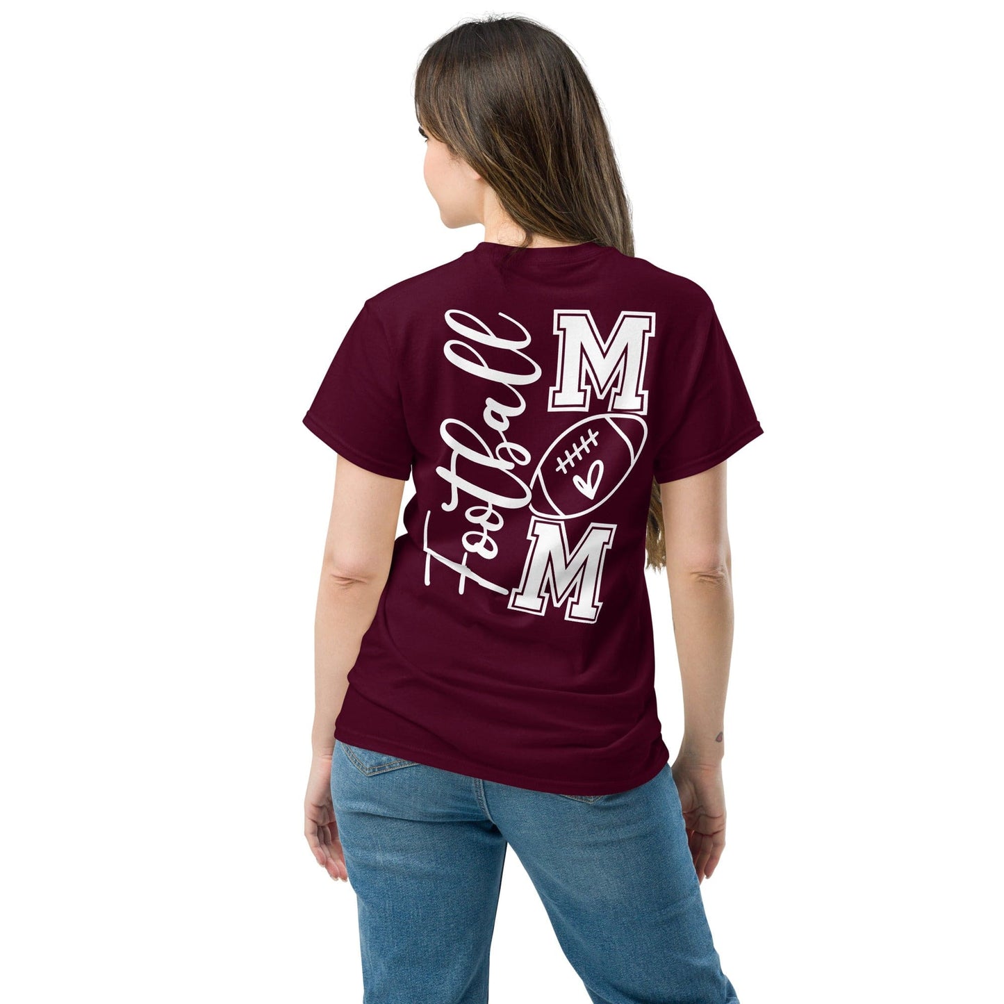 Football Mom Shirt (back) Spirit Gear Collective T-Shirt