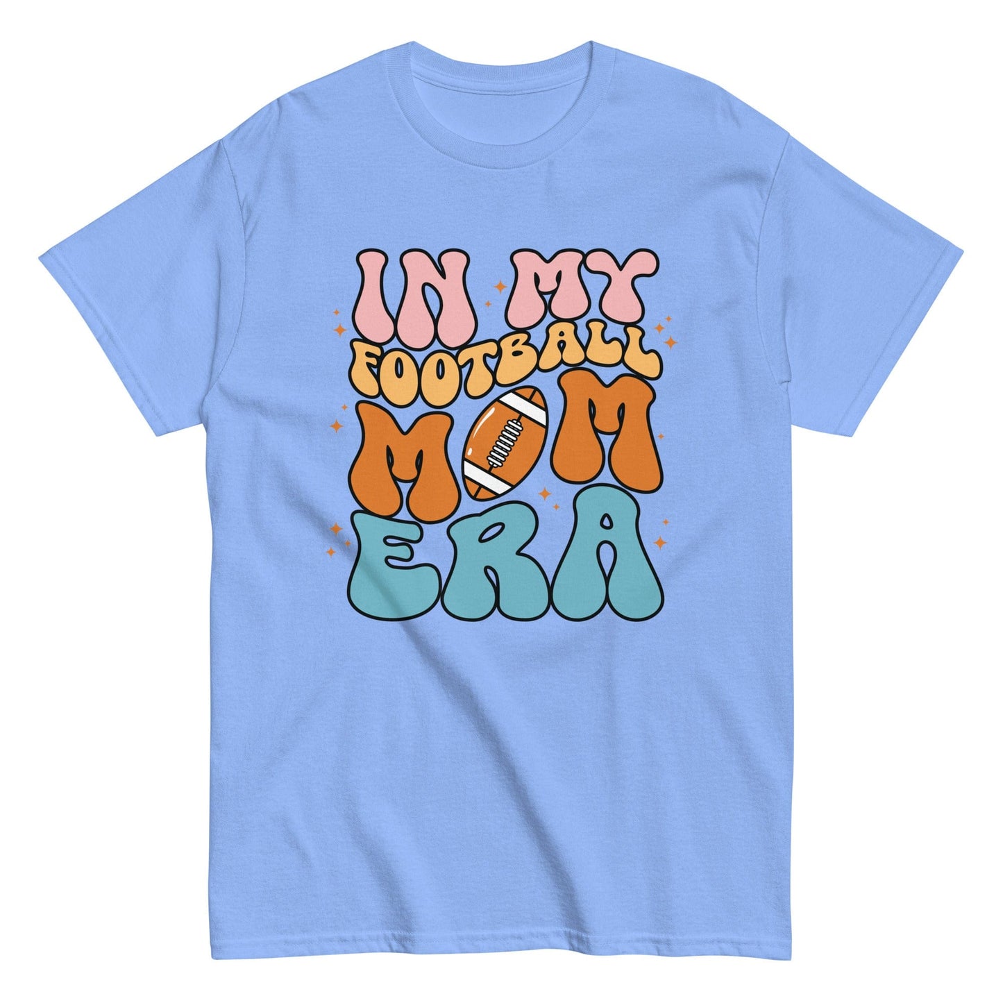 Football Mom Shirt (Colorful) Carolina Blue / S Spirit Gear Collective T-Shirt