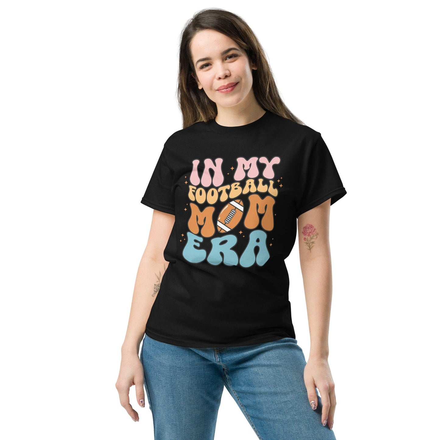 Football Mom Shirt (Colorful) Spirit Gear Collective T-Shirt