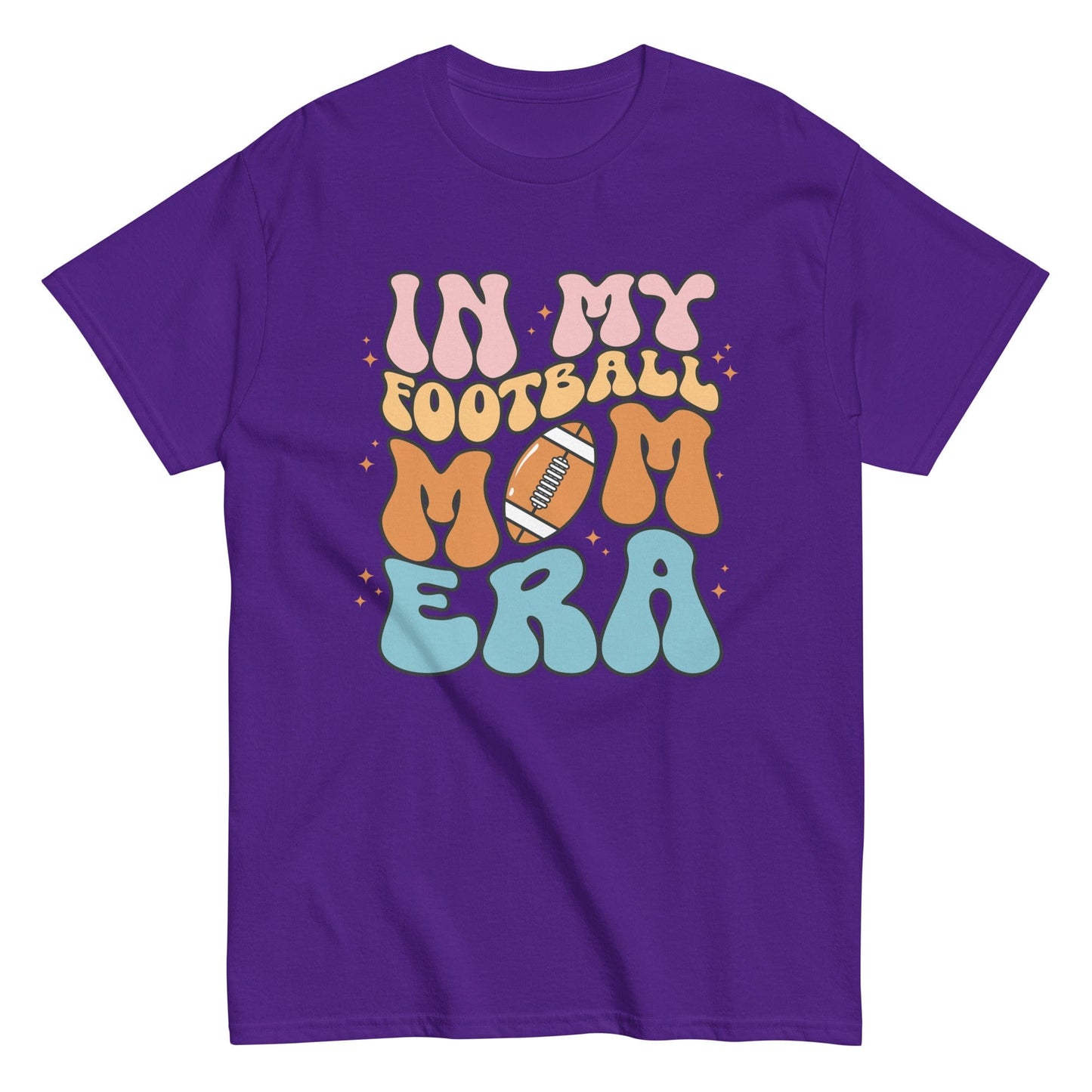 Football Mom Shirt (Colorful) Purple / S Spirit Gear Collective T-Shirt