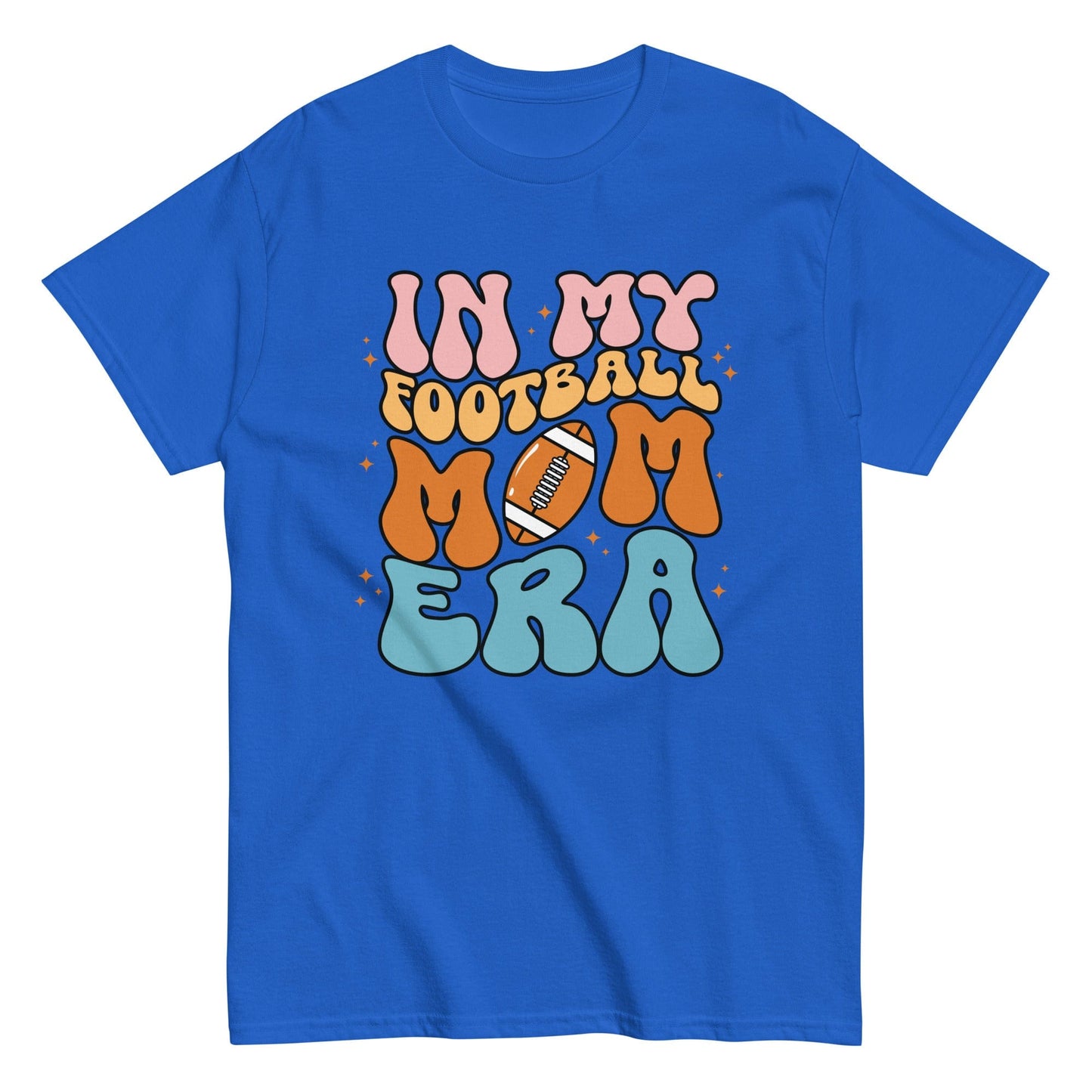 Football Mom Shirt (Colorful) Royal / S Spirit Gear Collective T-Shirt