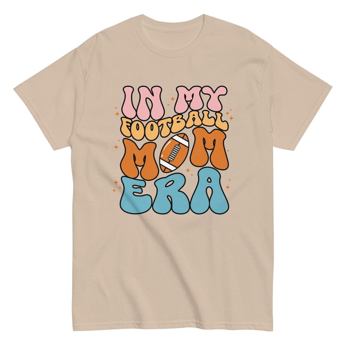 Football Mom Shirt (Colorful) Sand / S Spirit Gear Collective T-Shirt