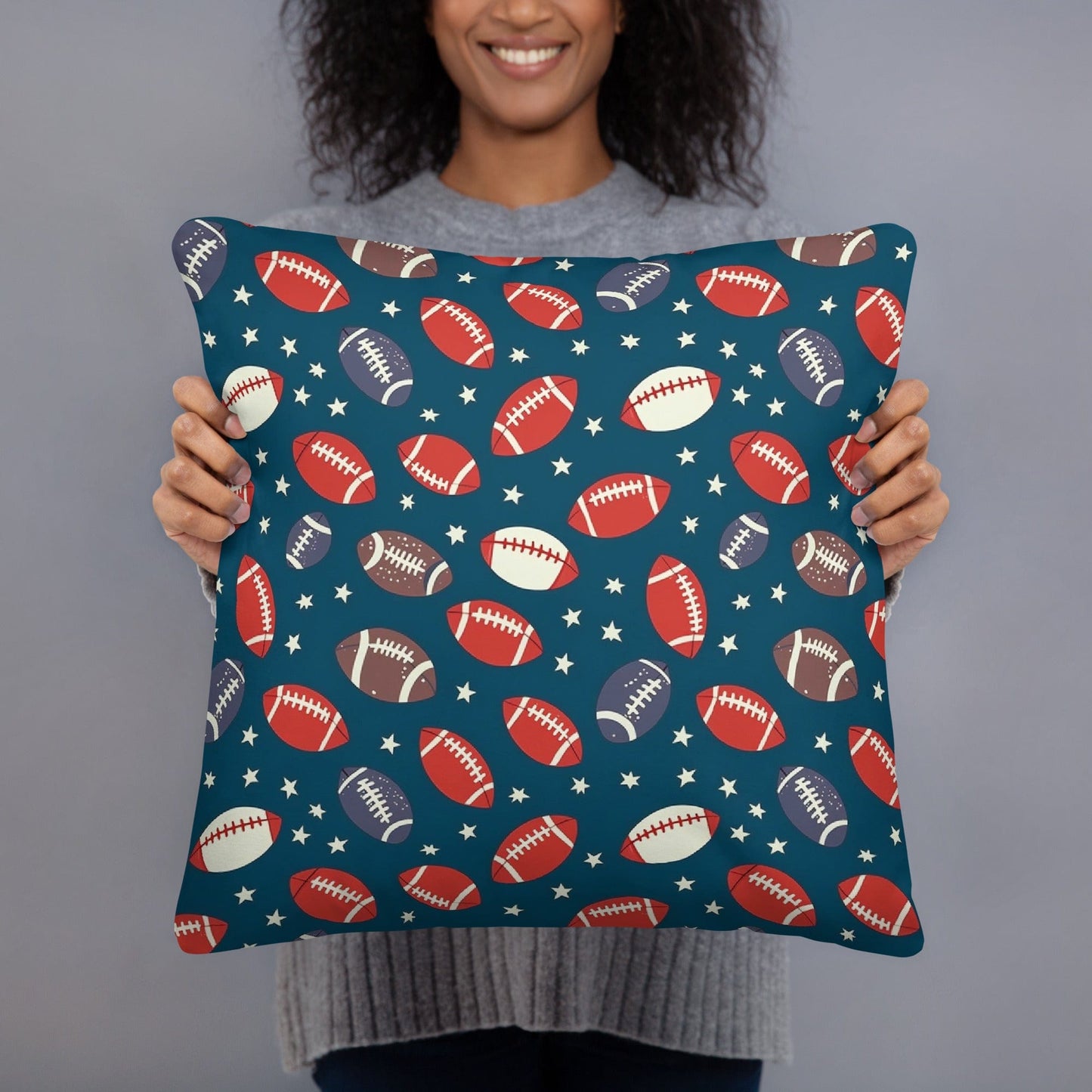 Football Pillow 18″×18″ Spirit Gear Collective Pillow