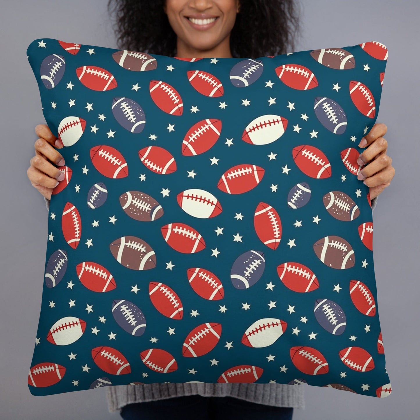 Football Pillow 22″×22″ Spirit Gear Collective Pillow