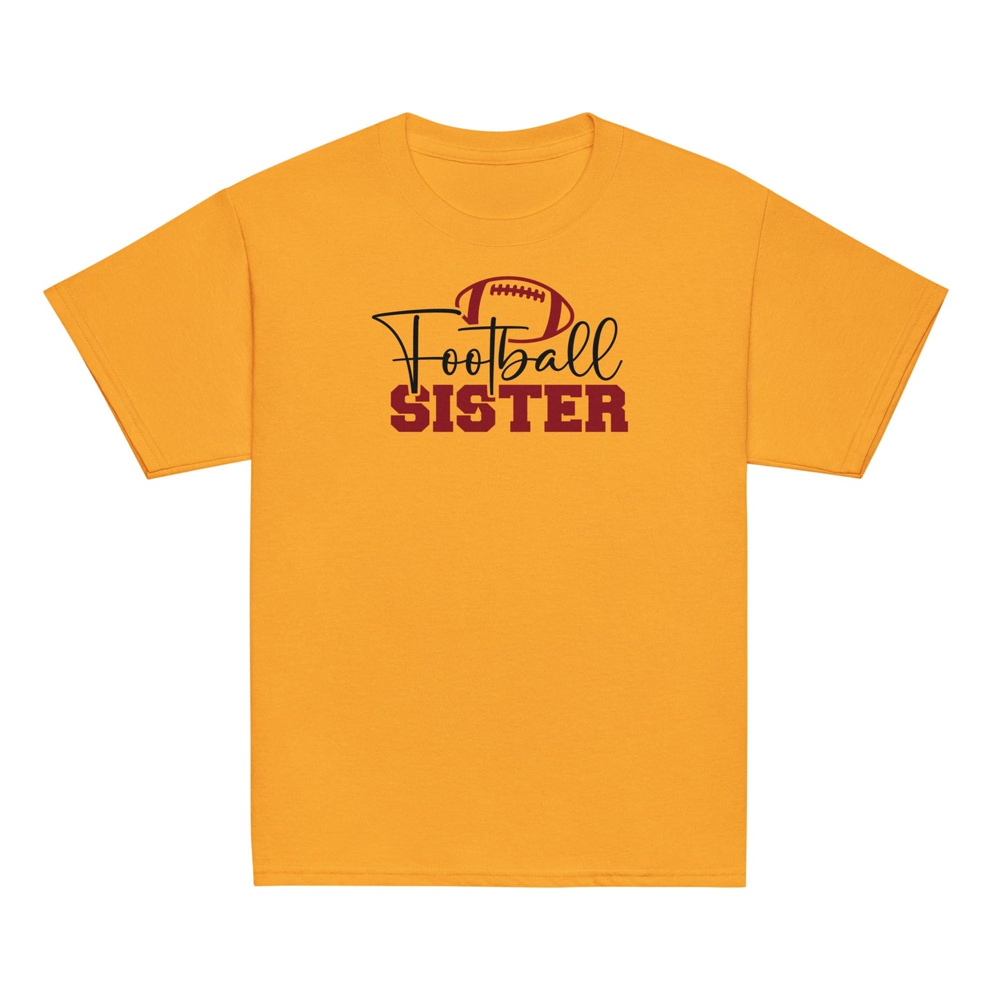 Football Sister Graphic Tee Gold / XS Spirit Gear Collective