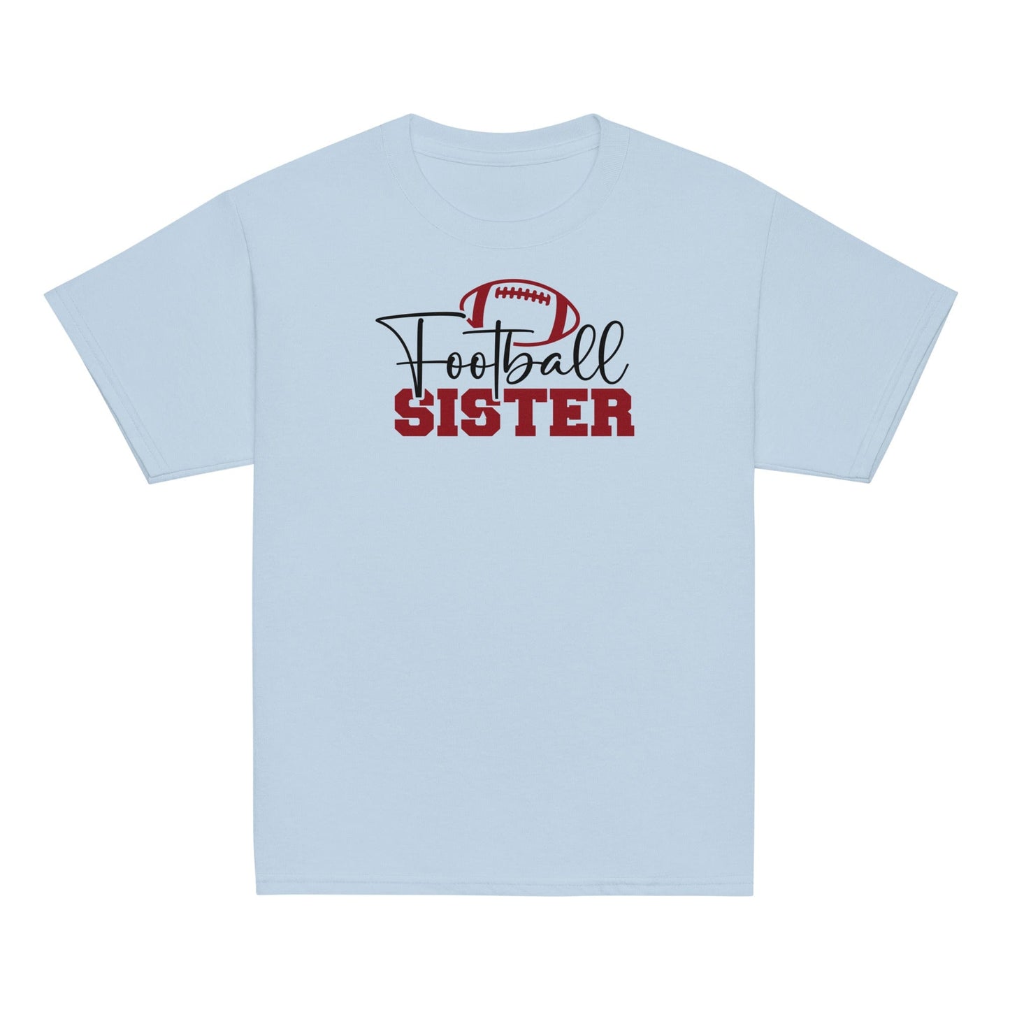 Football Sister Graphic Tee Light Blue / XS Spirit Gear Collective