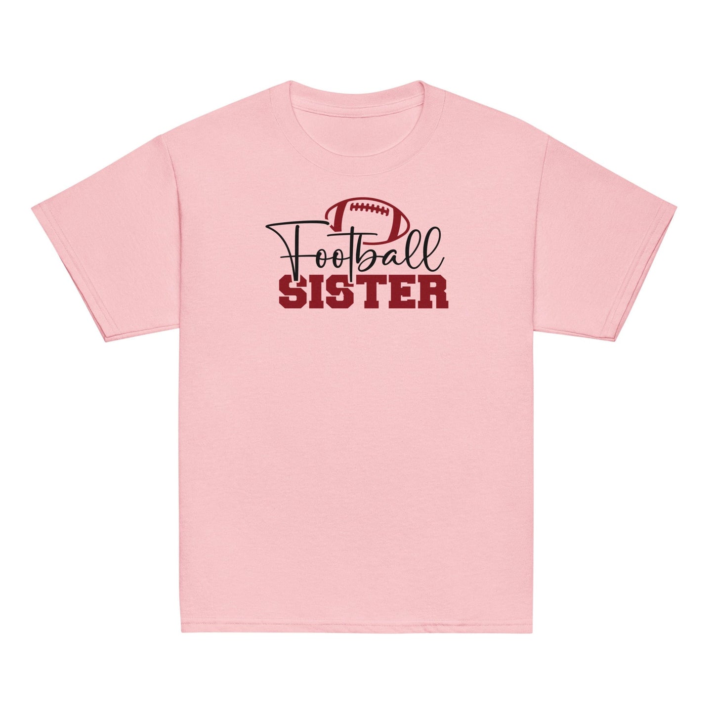 Football Sister Graphic Tee Light Pink / XS Spirit Gear Collective