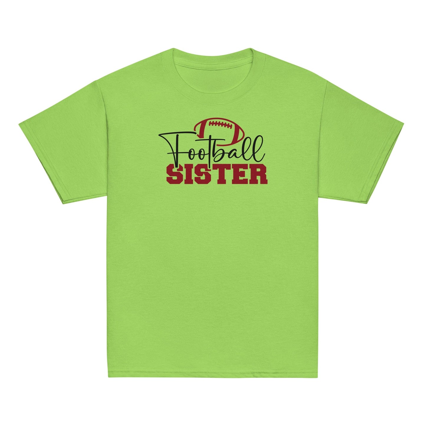 Football Sister Graphic Tee Lime / XS Spirit Gear Collective
