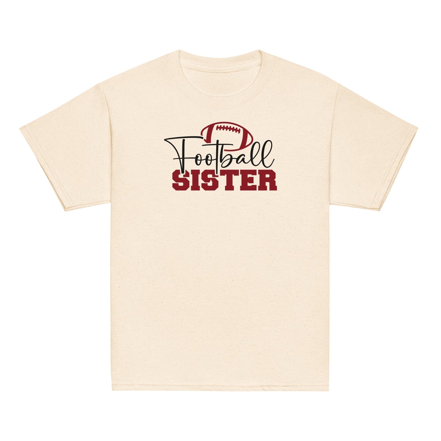 Football Sister Graphic Tee Natural / XS Spirit Gear Collective