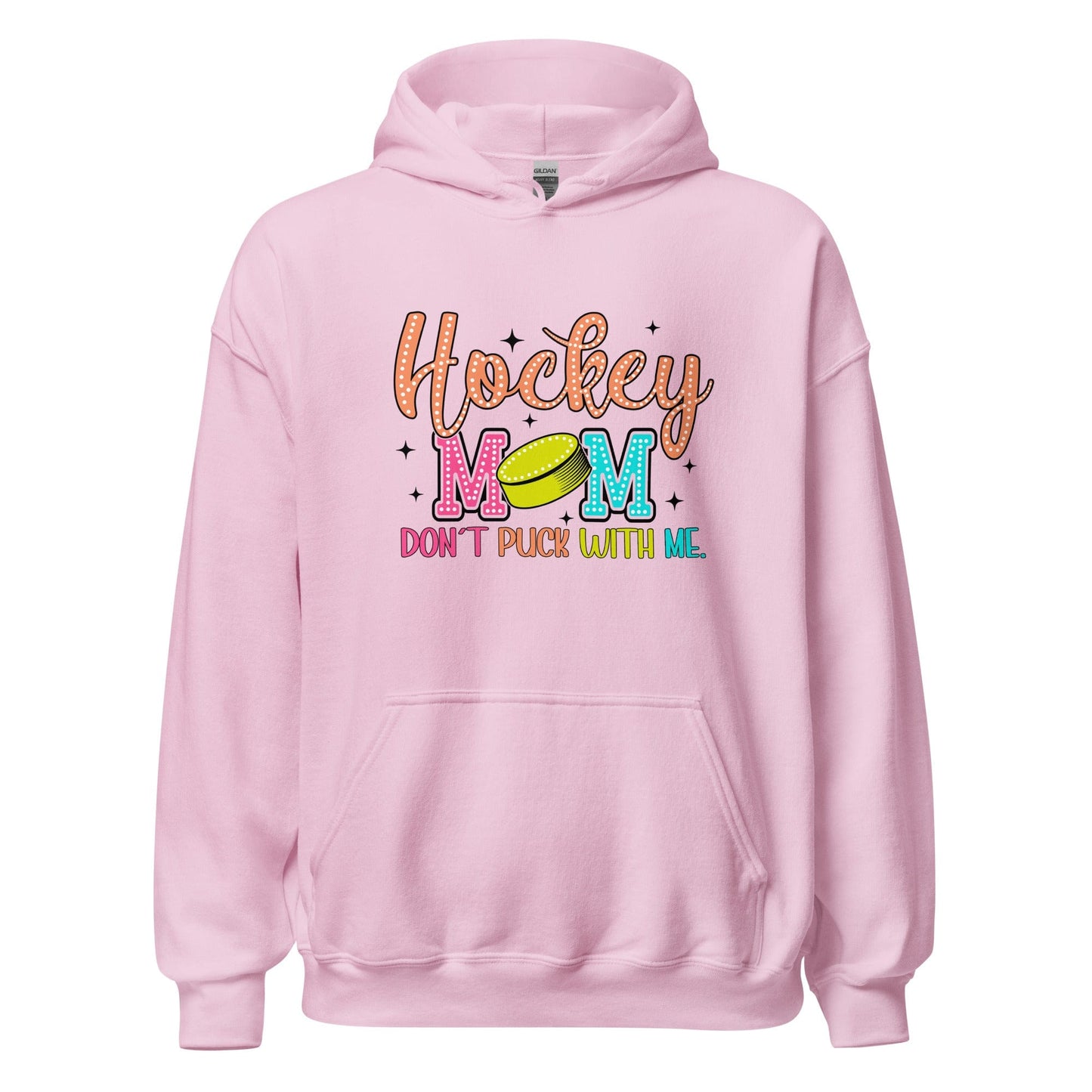 Hockey Mom Don't Puck With Me Hoodie Light Pink / S Spirit Gear Collective Hoodie