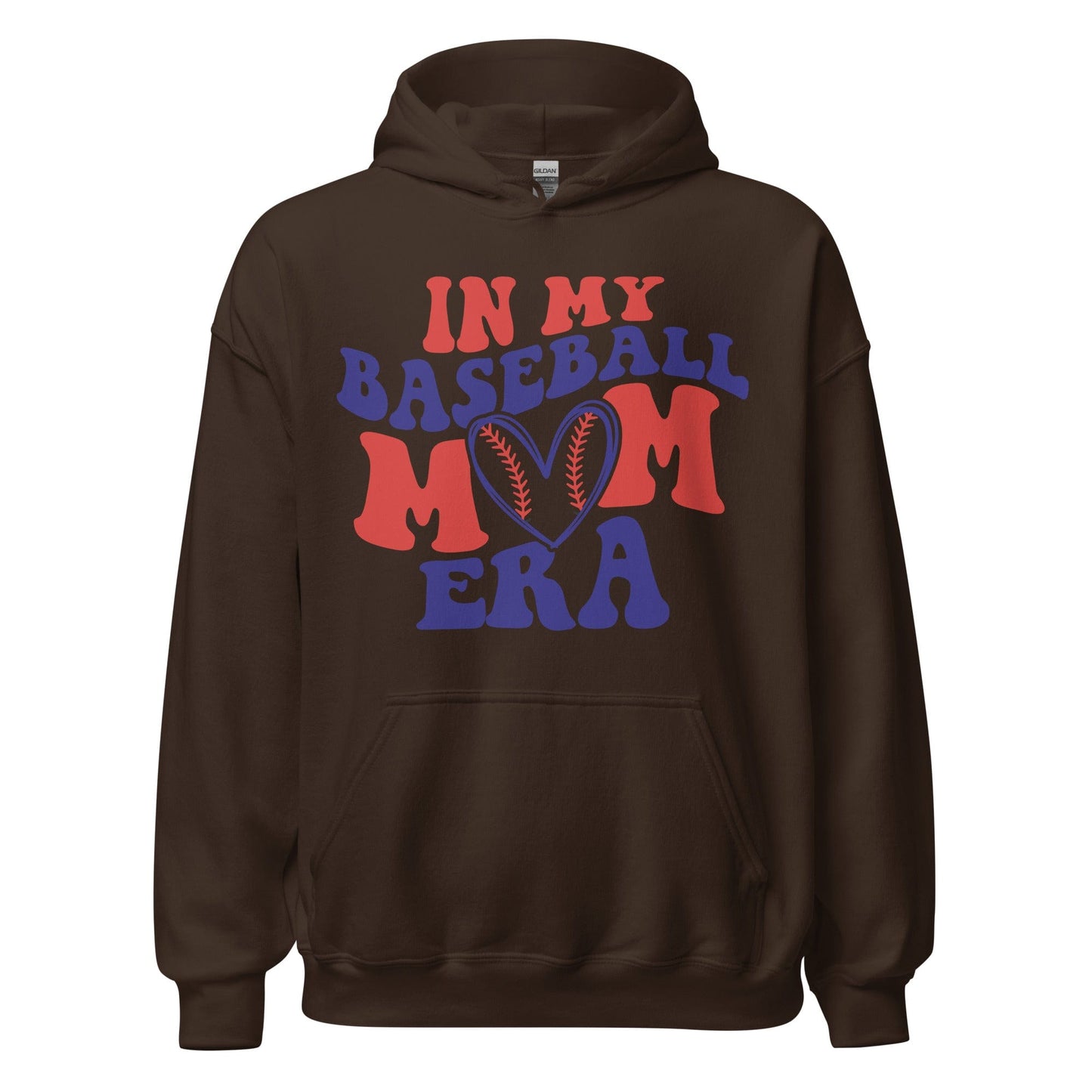 In My Baseball Mom Era Hoodie – Cozy Game Day Essential Dark Chocolate / S Spirit Gear Collective Hoodie