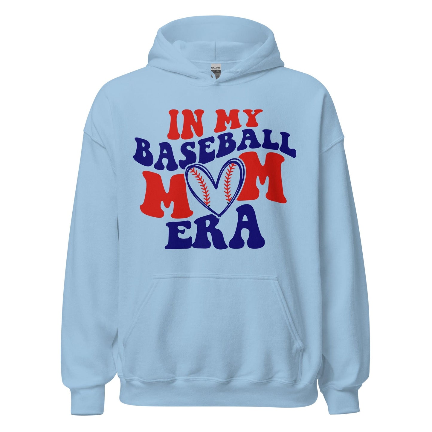 In My Baseball Mom Era Hoodie – Cozy Game Day Essential Light Blue / S Spirit Gear Collective Hoodie