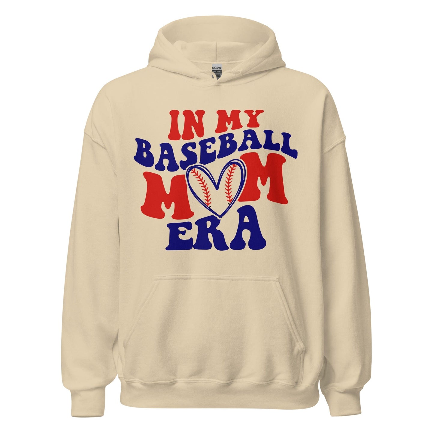 In My Baseball Mom Era Hoodie – Cozy Game Day Essential Sand / S Spirit Gear Collective Hoodie