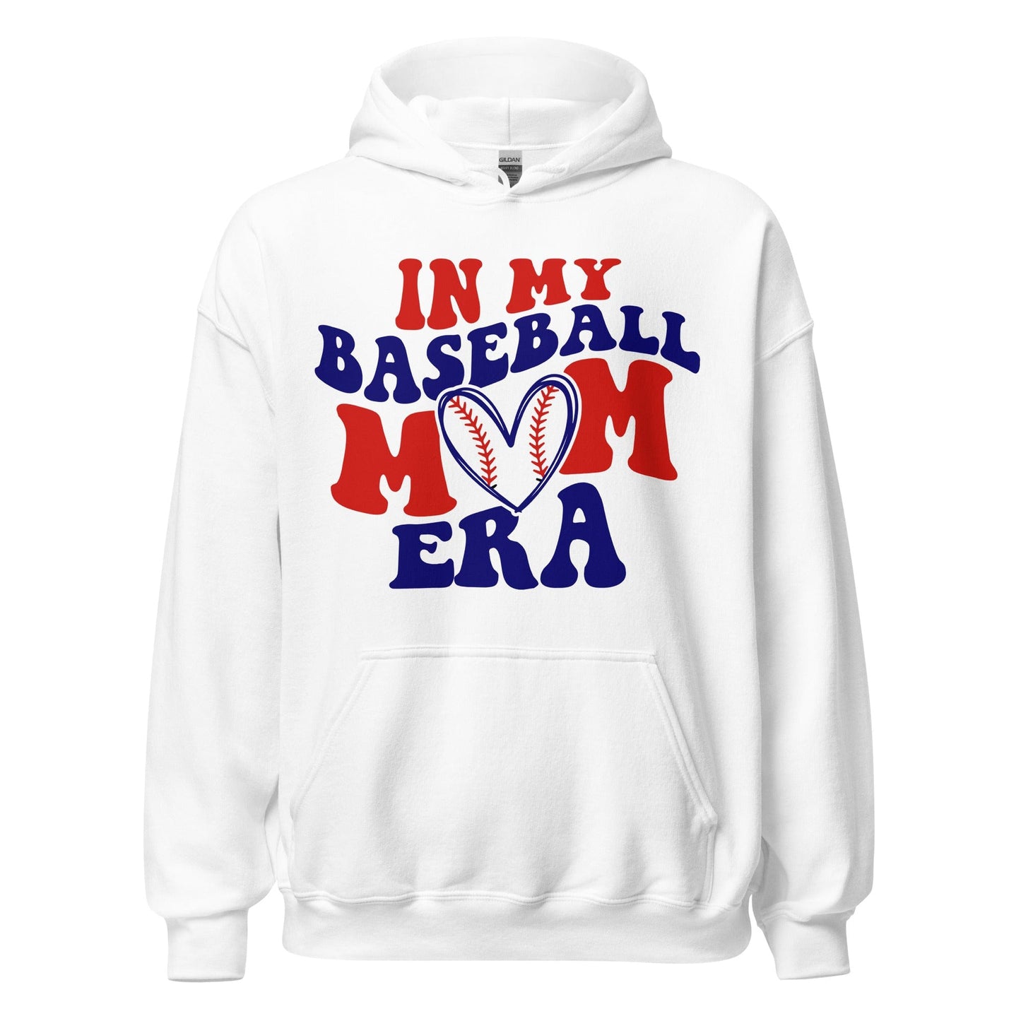In My Baseball Mom Era Hoodie – Cozy Game Day Essential White / S Spirit Gear Collective Hoodie