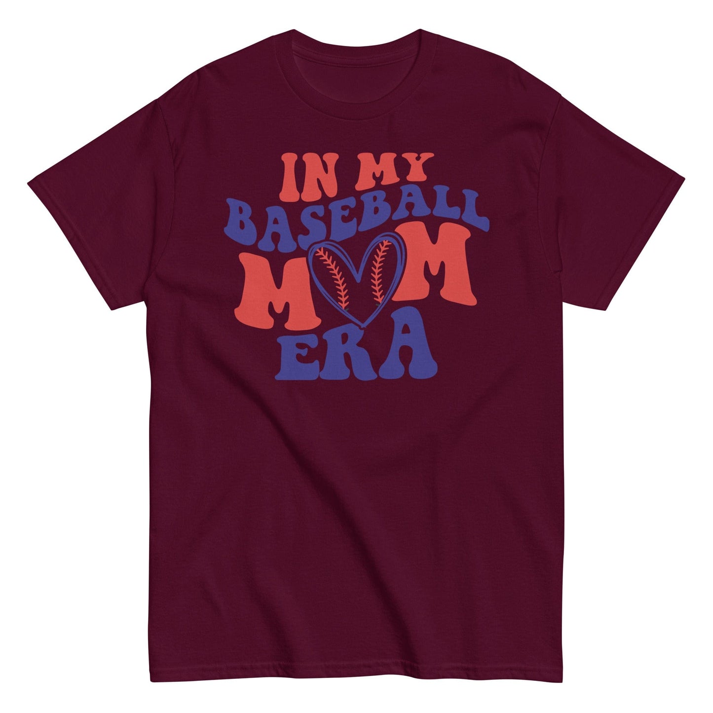 In My Baseball Mom Era T-Shirt – Soft, Stylish, and Game Day Ready Maroon / S Spirit Gear Collective T-Shirt