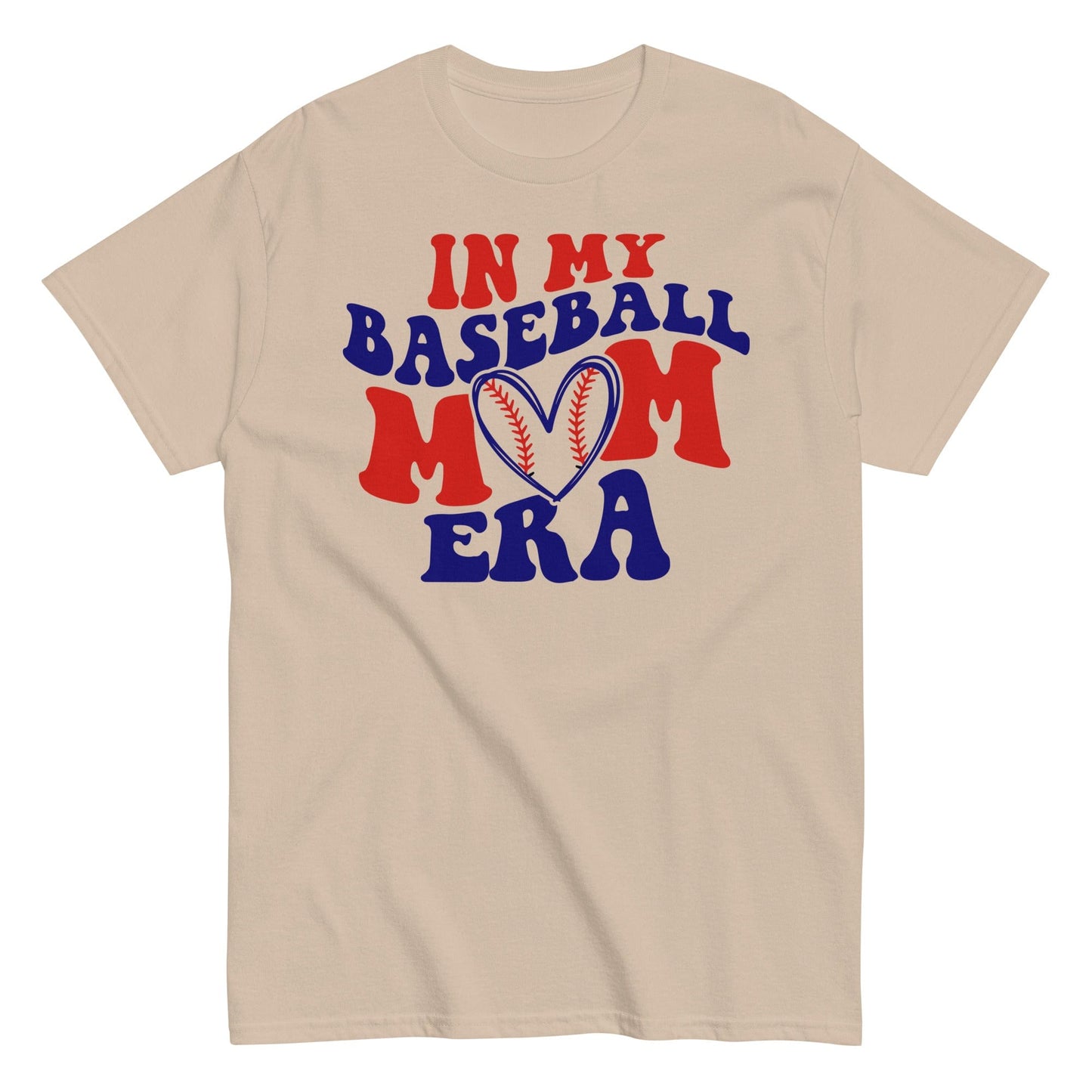 In My Baseball Mom Era T-Shirt – Soft, Stylish, and Game Day Ready Sand / S Spirit Gear Collective T-Shirt