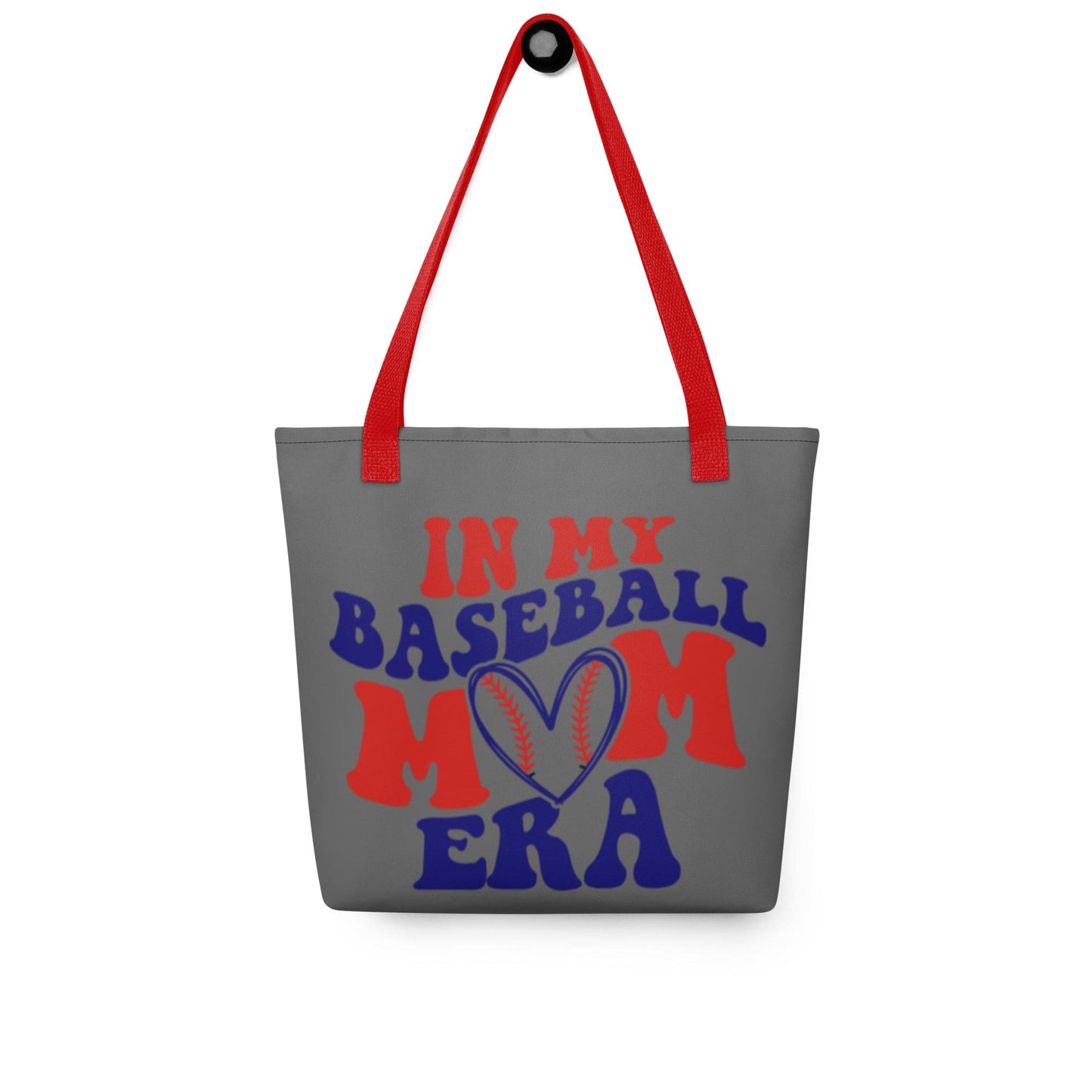 In My Baseball Mom Era Tote Bag Red Spirit Gear Collective tote bag