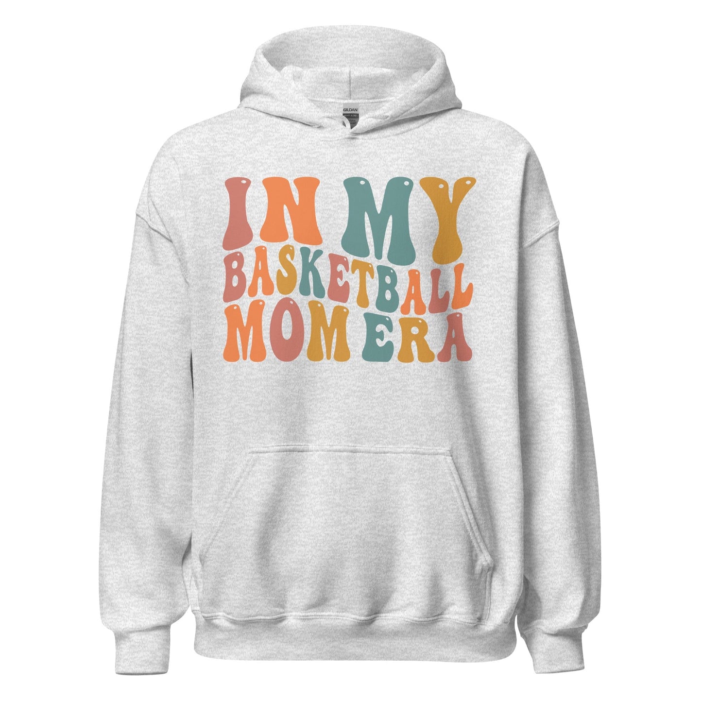 In My Basketball Mom Era Hoodie (Colorful) Ash / S Spirit Gear Collective