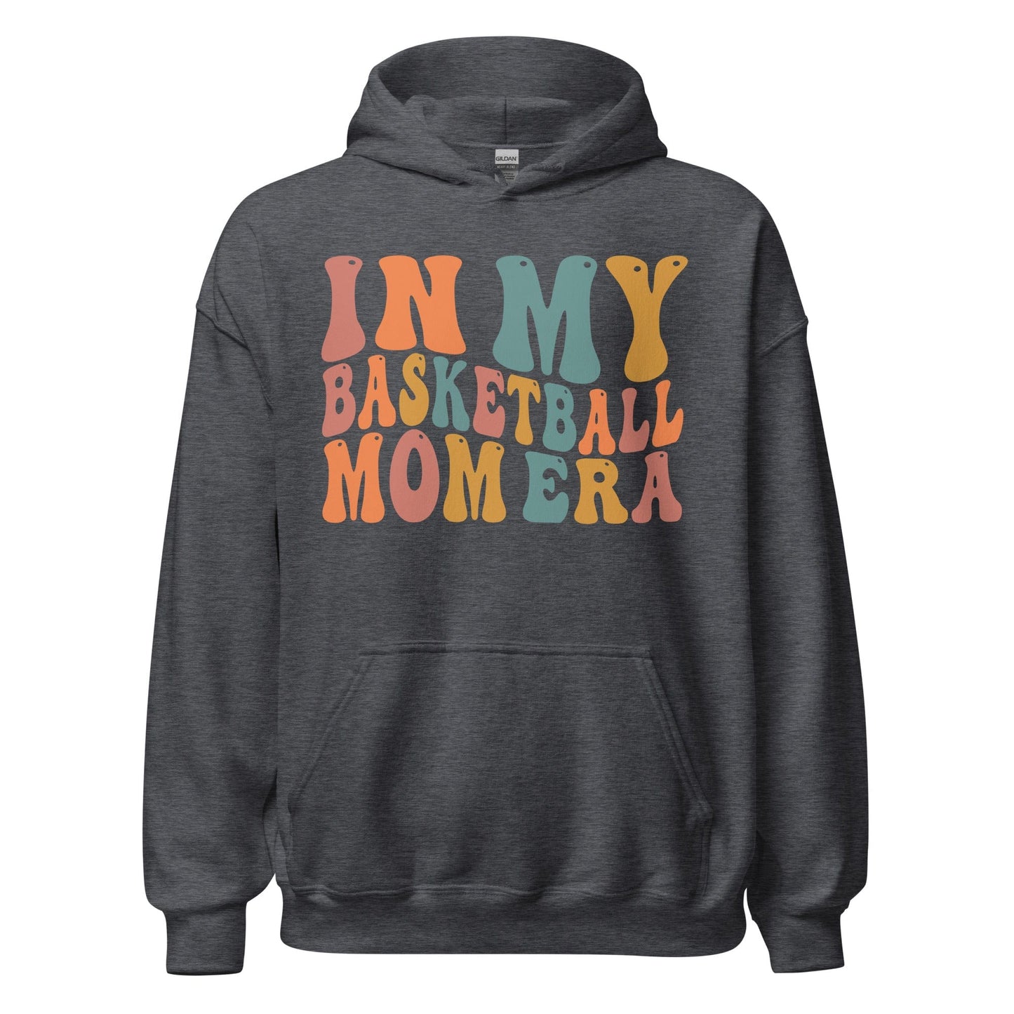 In My Basketball Mom Era Hoodie (Colorful) Dark Heather / S Spirit Gear Collective