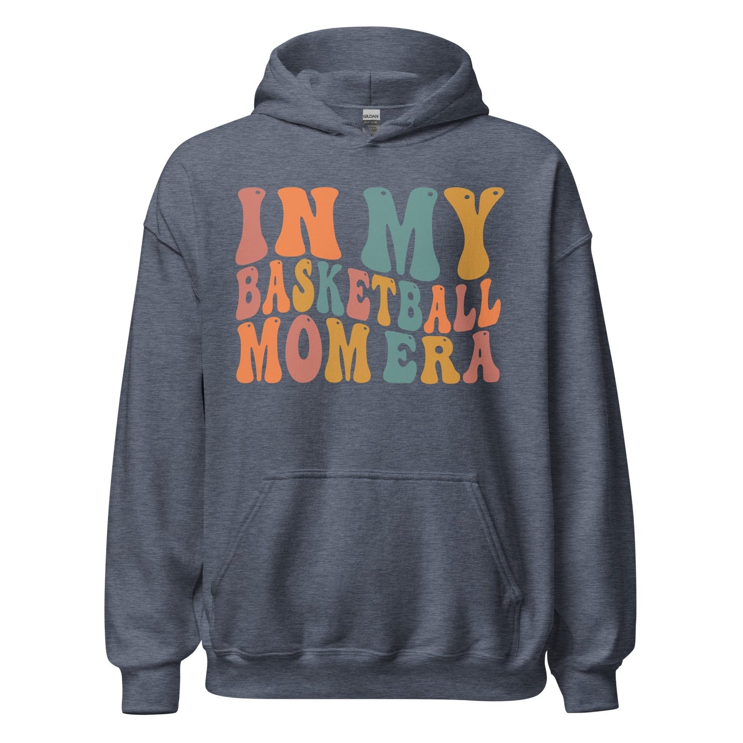 In My Basketball Mom Era Hoodie (Colorful) Heather Sport Dark Navy / S Spirit Gear Collective