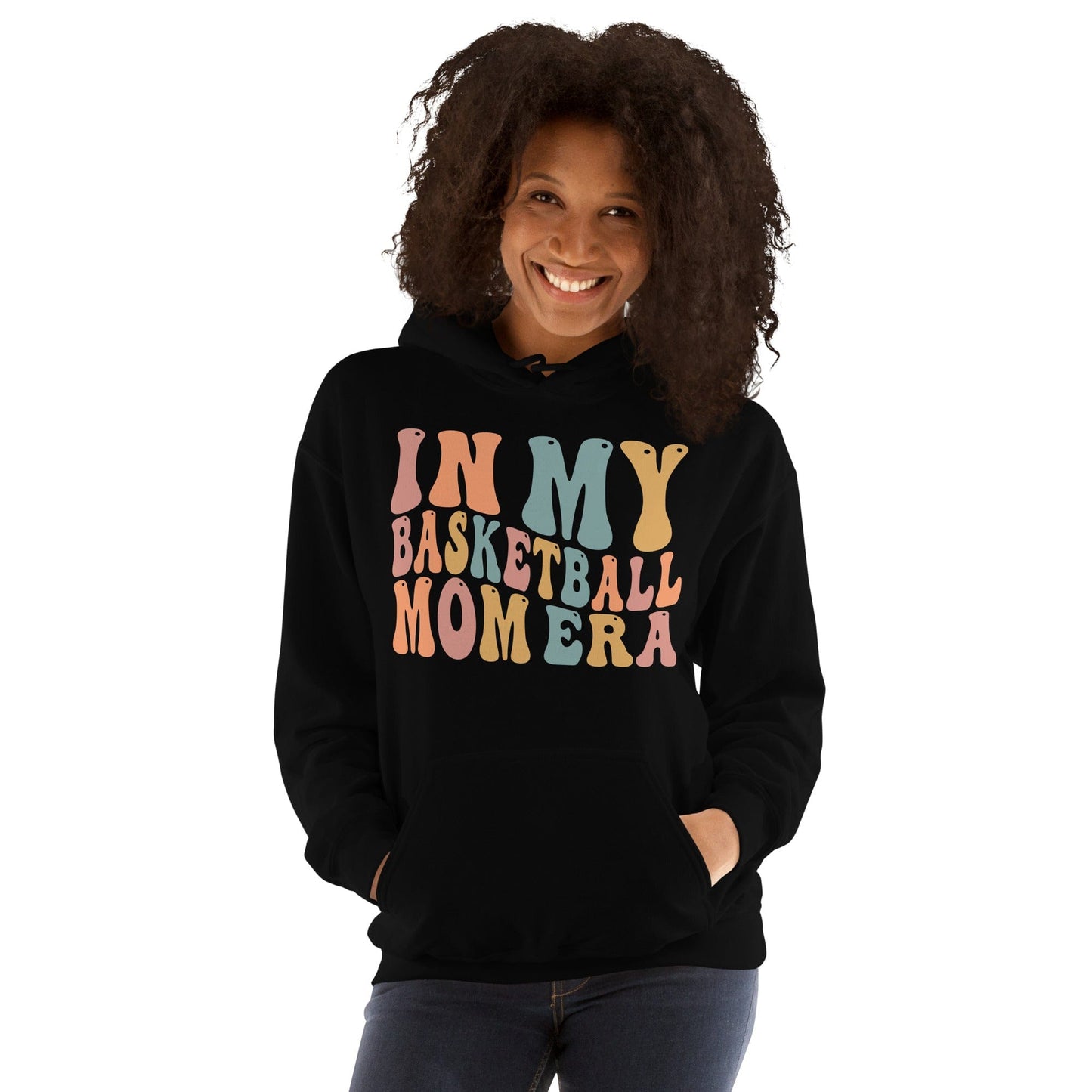 In My Basketball Mom Era Hoodie (Colorful) Spirit Gear Collective Hoodie