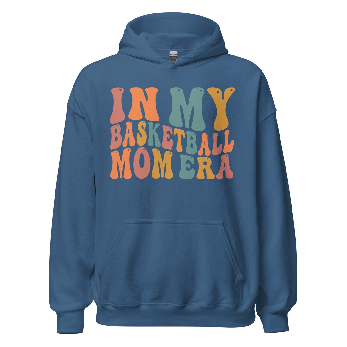 In My Basketball Mom Era Hoodie (Colorful) Indigo Blue / S Spirit Gear Collective