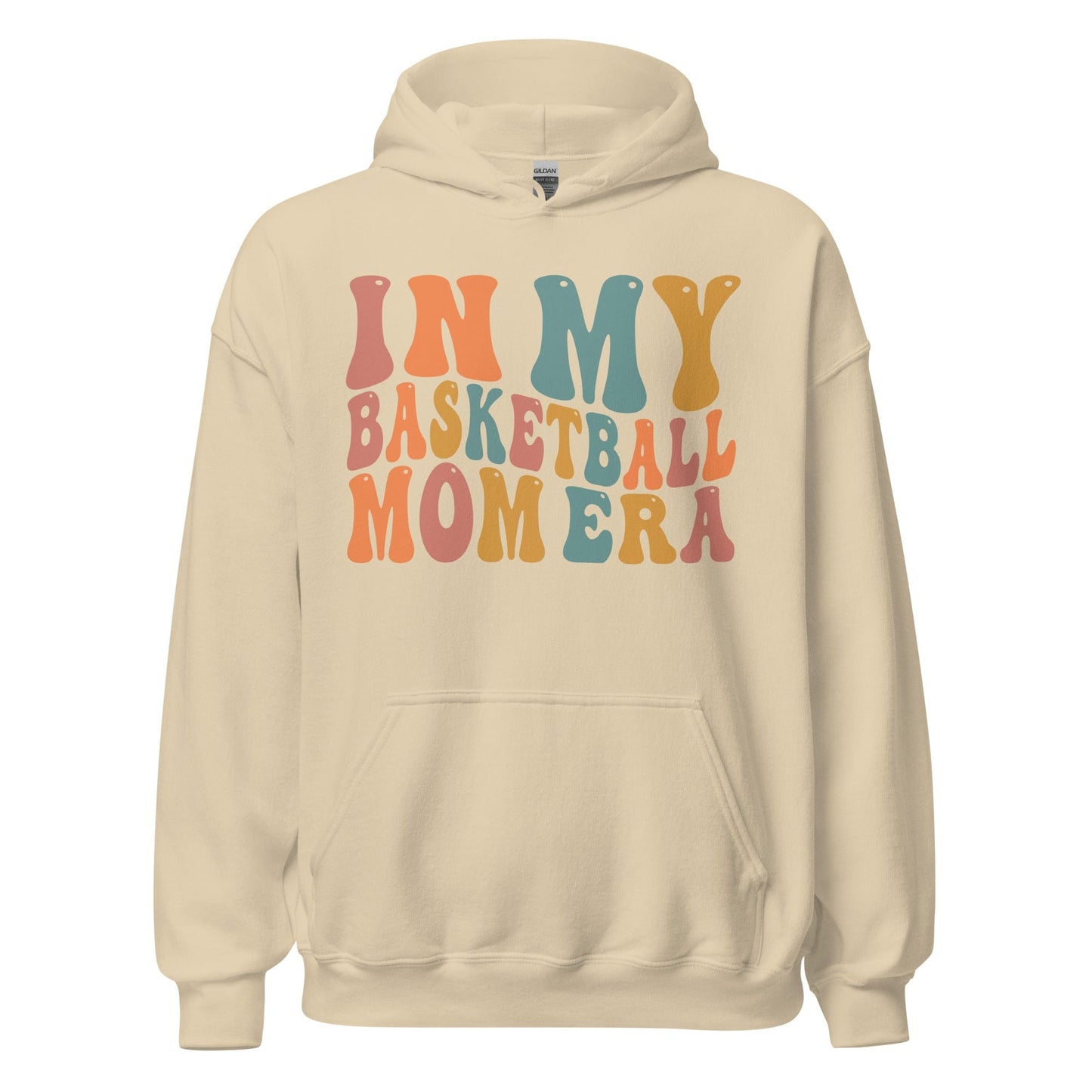 In My Basketball Mom Era Hoodie (Colorful) Sand / S Spirit Gear Collective