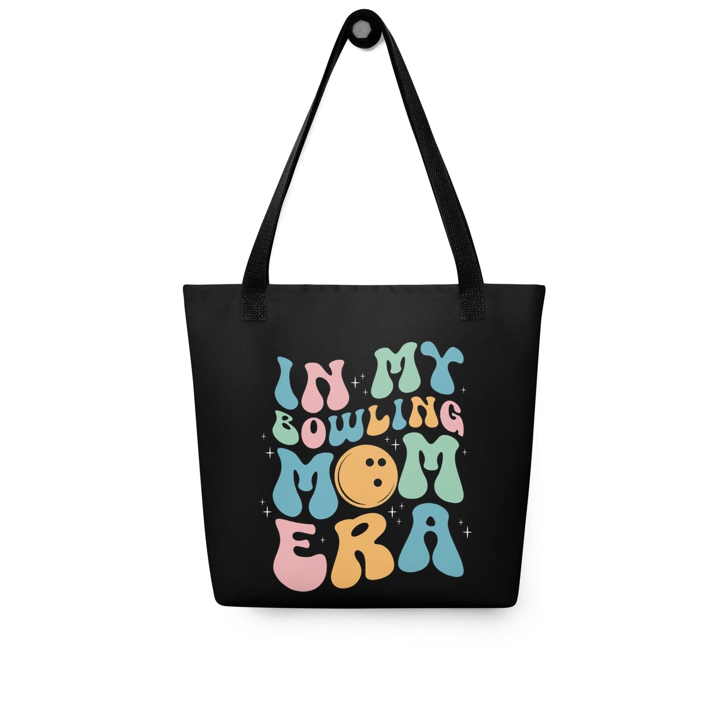 In My Bowling Mom Era – Black Tote Bag Spirit Gear Collective tote bag