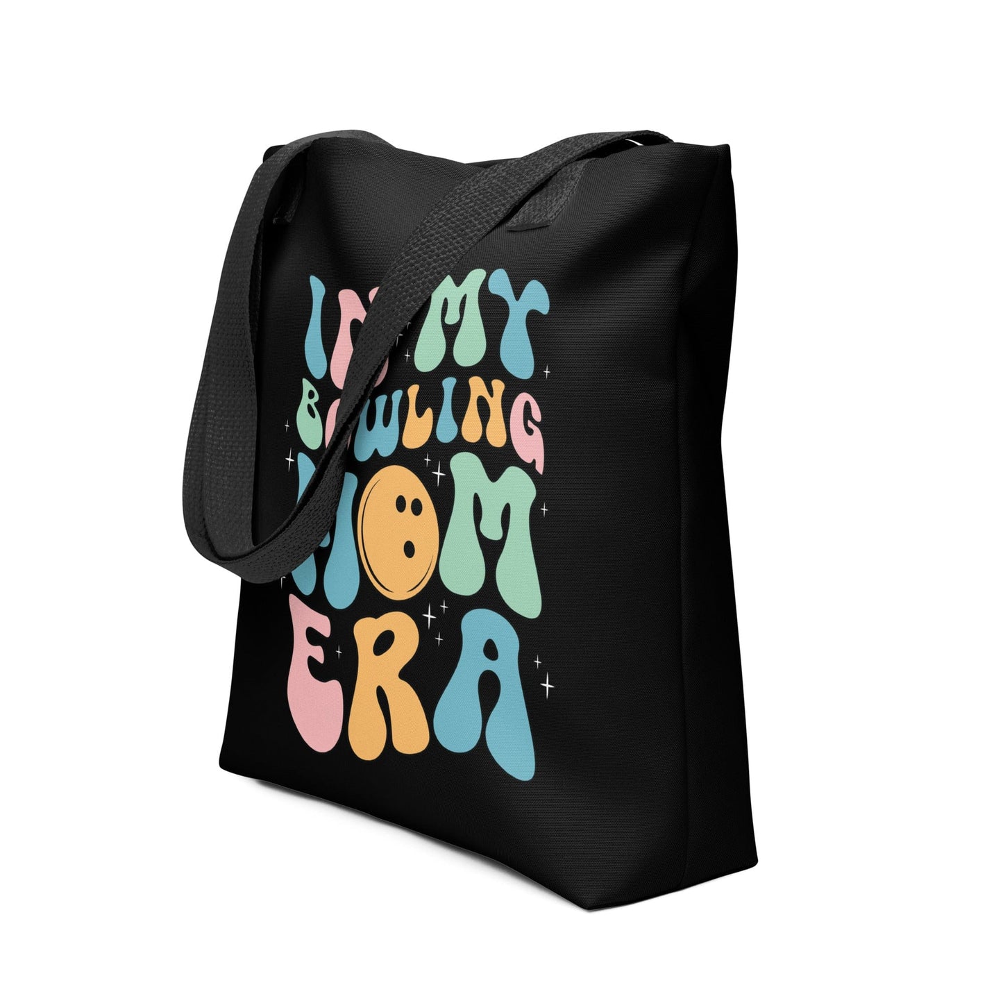 In My Bowling Mom Era – Black Tote Bag Spirit Gear Collective tote bag