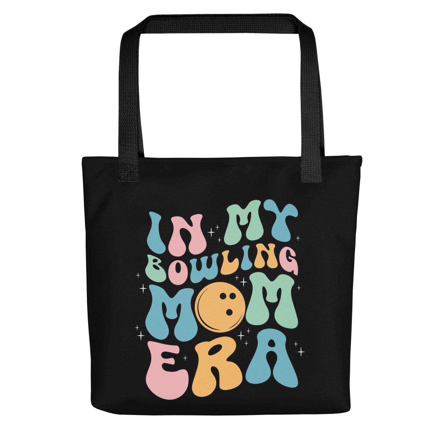 In My Bowling Mom Era – Black Tote Bag Spirit Gear Collective tote bag