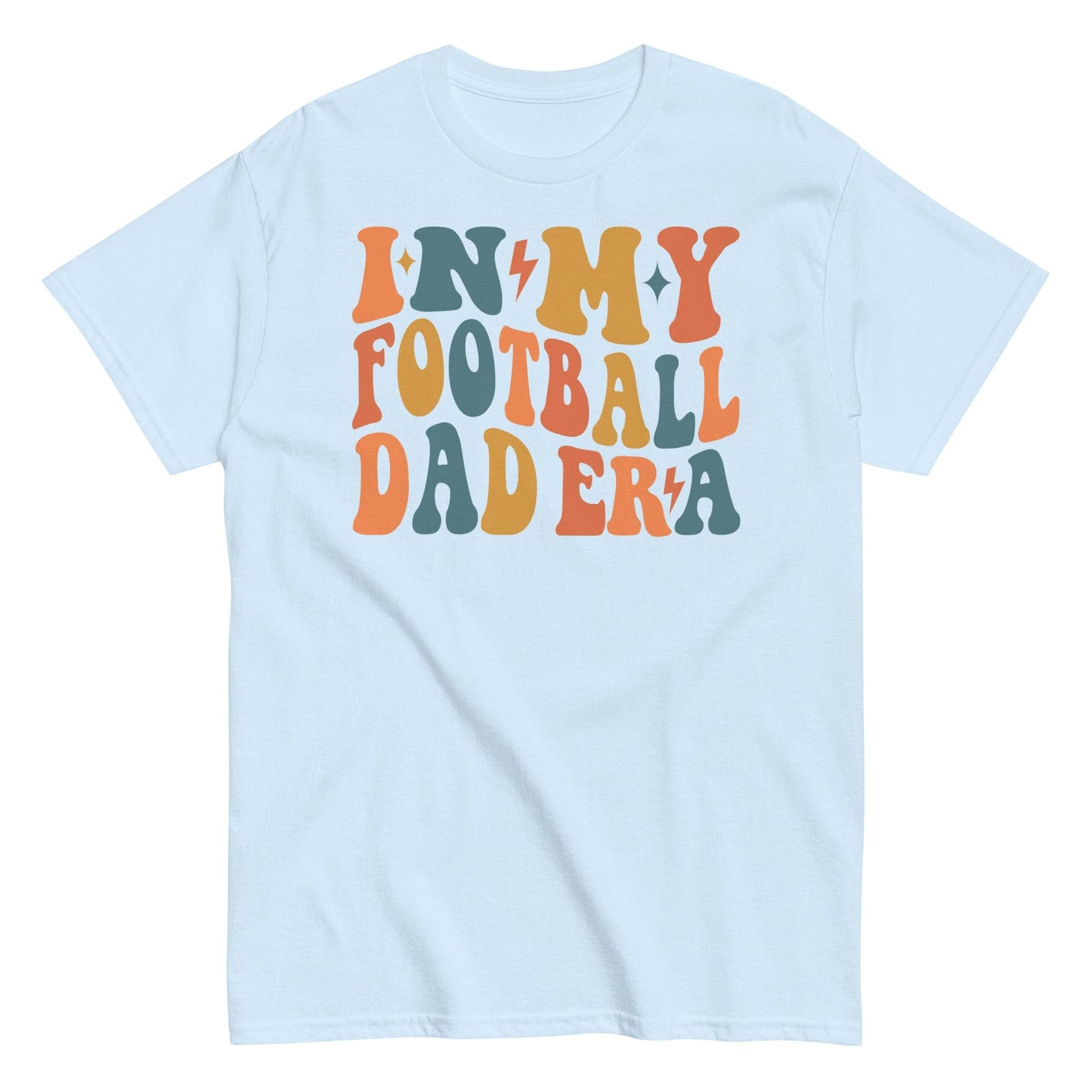 In My Football Dad Era T-Shirt Light Blue / S Spirit Gear Collective T-Shirt