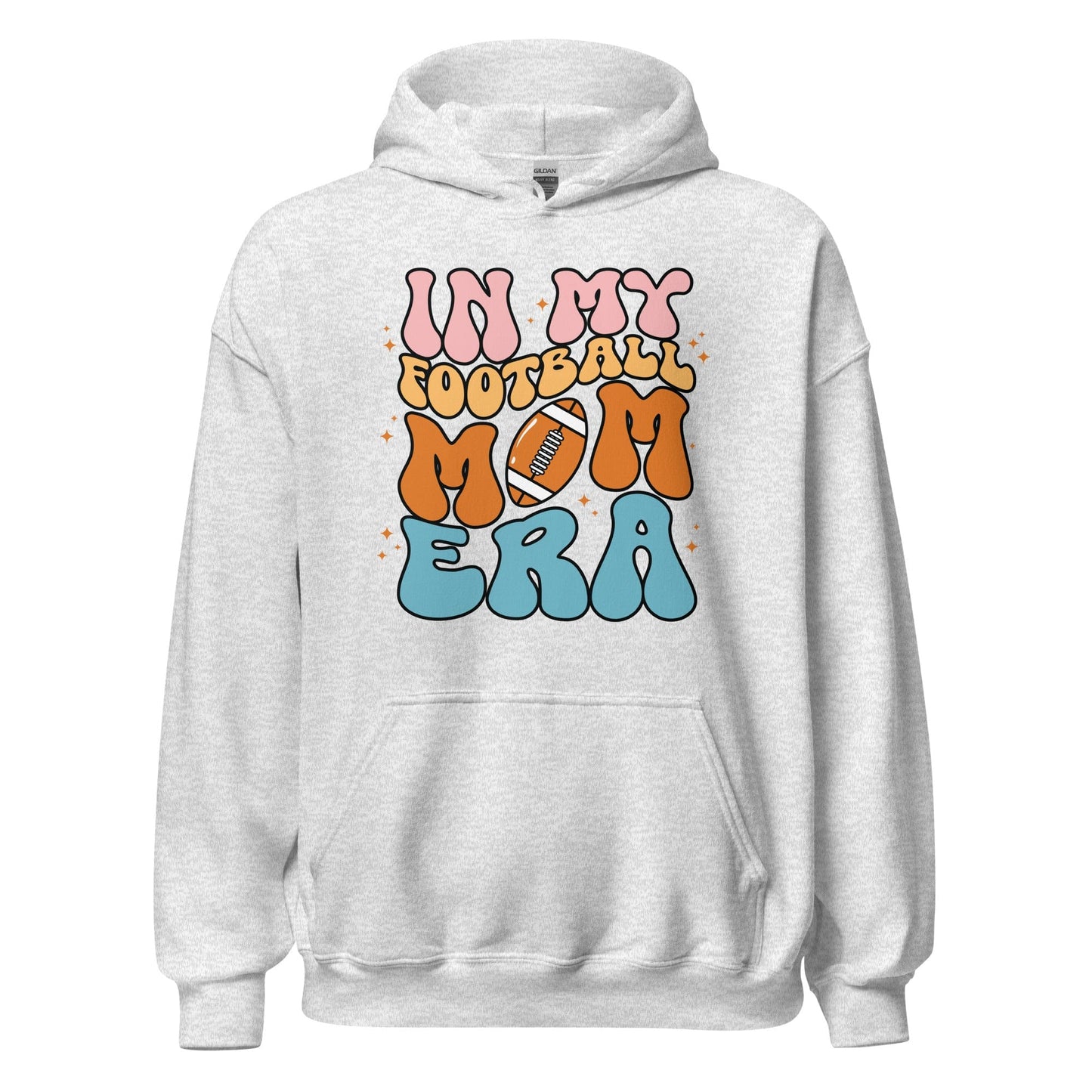 In My Football Mom Era Hoodie (Colorful) Ash / S Spirit Gear Collective T-Shirt