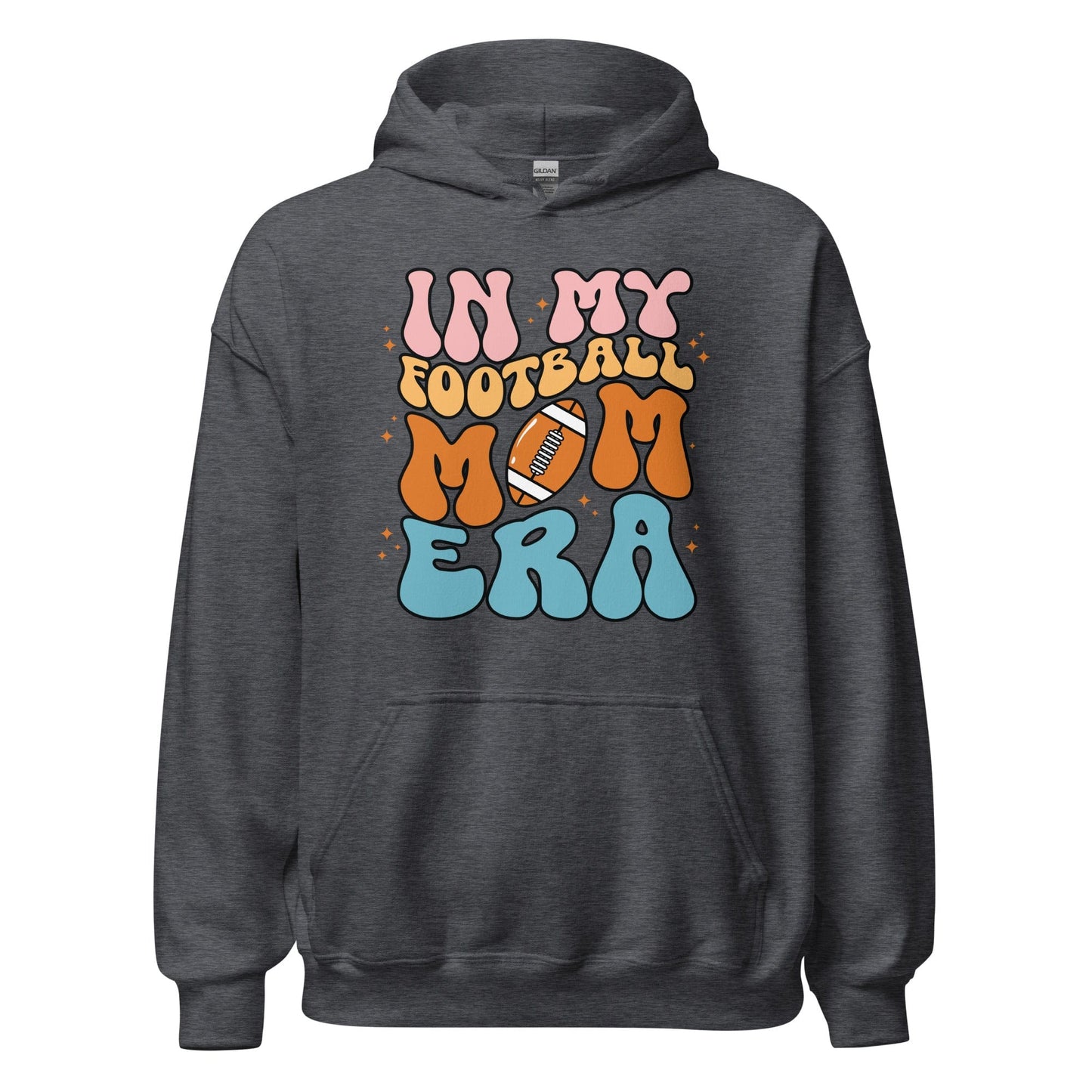 In My Football Mom Era Hoodie (Colorful) Dark Heather / S Spirit Gear Collective T-Shirt