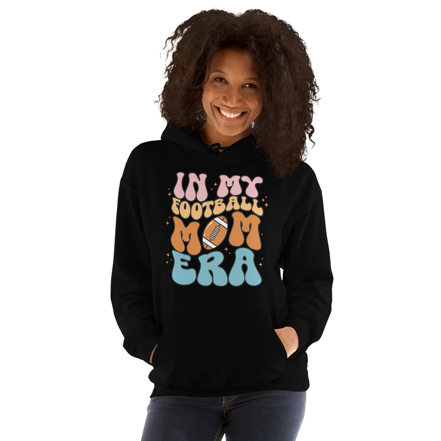 In My Football Mom Era Hoodie (Colorful) Spirit Gear Collective T-Shirt