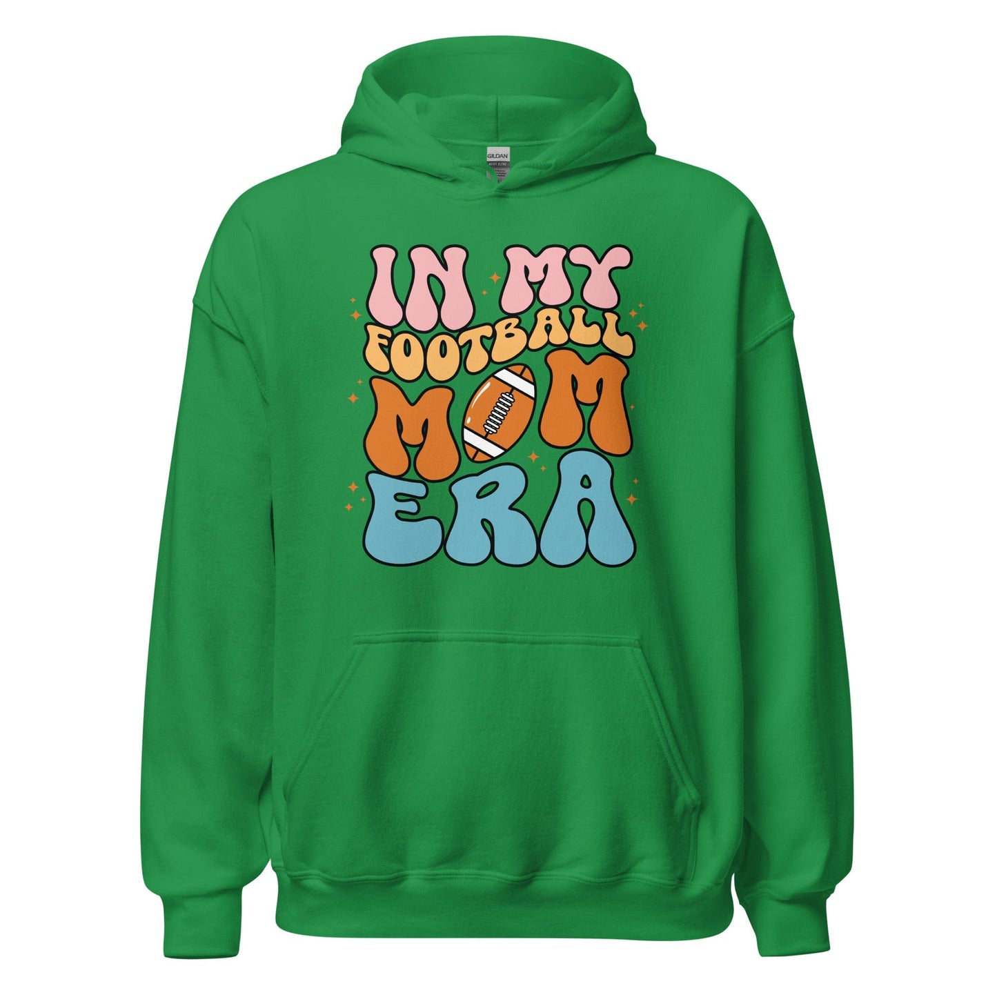 In My Football Mom Era Hoodie (Colorful) Irish Green / S Spirit Gear Collective T-Shirt