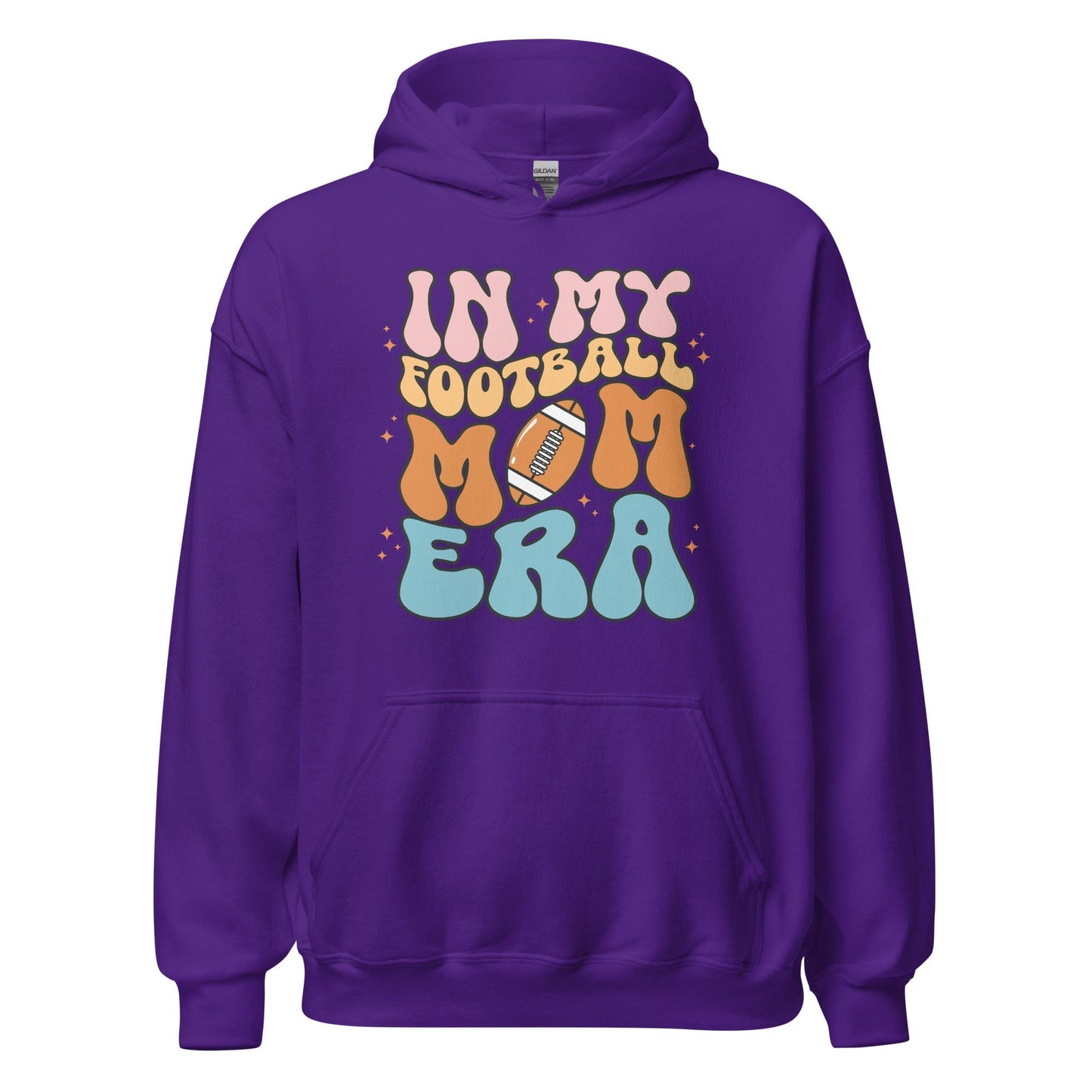In My Football Mom Era Hoodie (Colorful) Purple / S Spirit Gear Collective T-Shirt