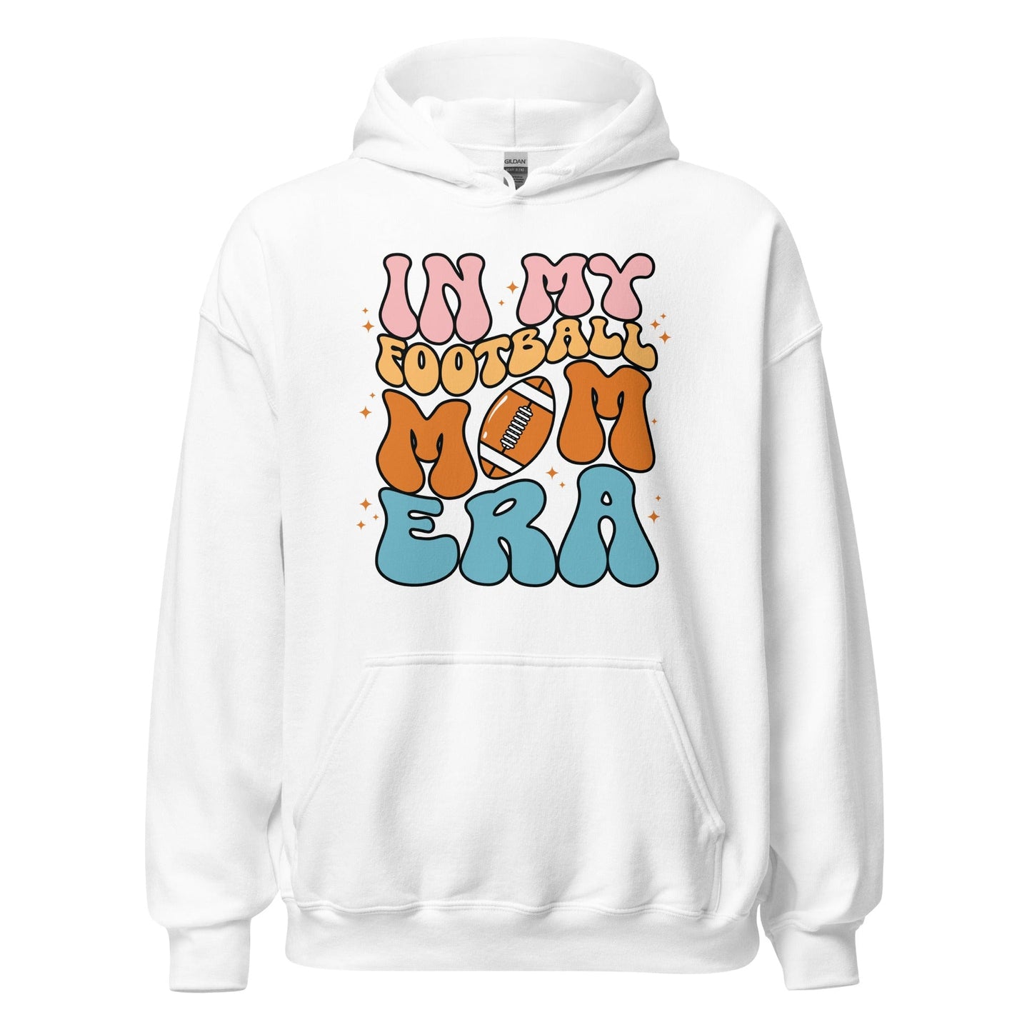 In My Football Mom Era Hoodie (Colorful) White / S Spirit Gear Collective T-Shirt