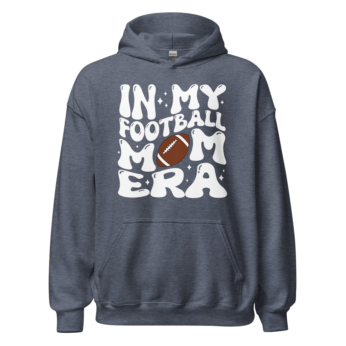 In My Football Mom Era Hoodie Heather Sport Dark Navy / S Spirit Gear Collective Hoodie