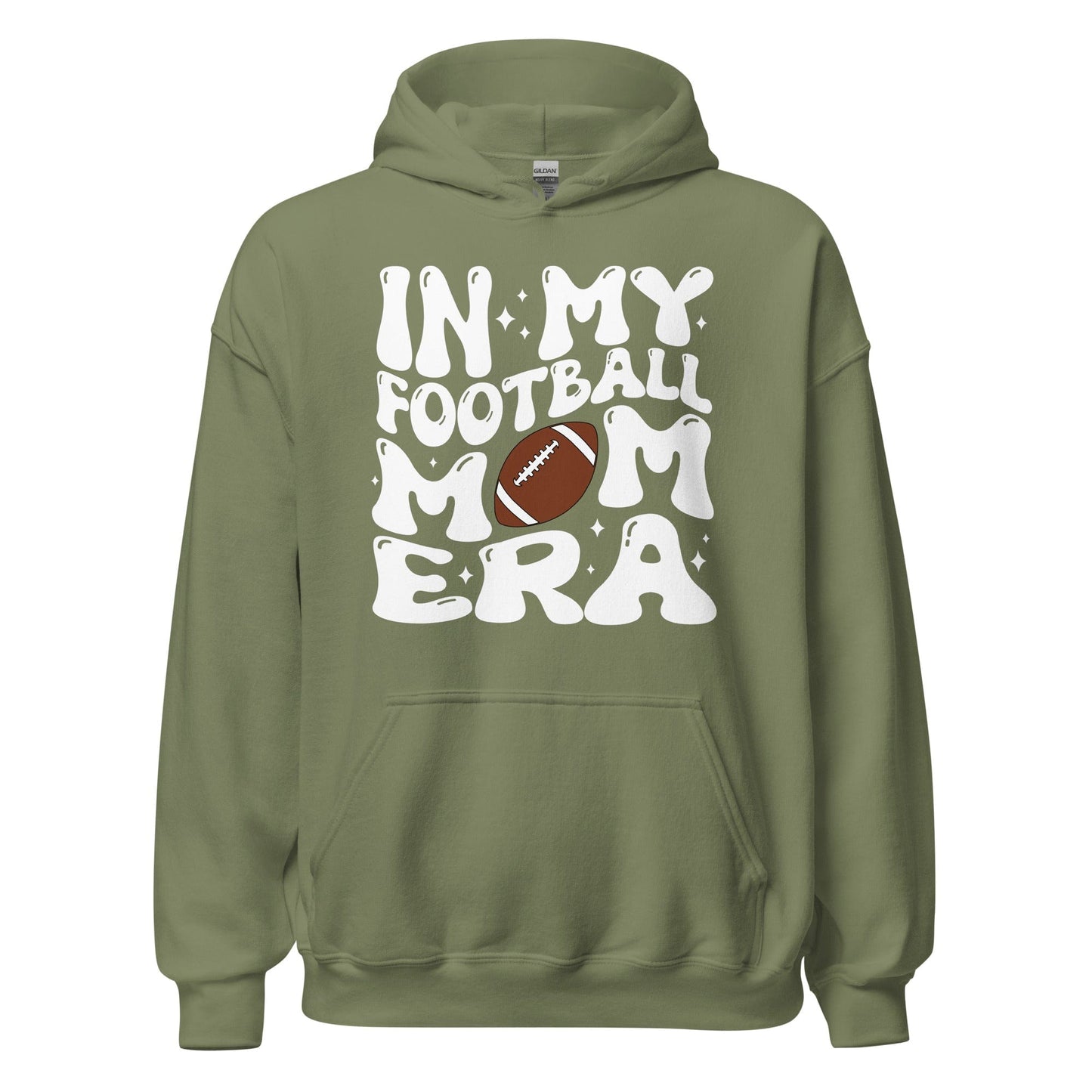 In My Football Mom Era Hoodie Military Green / S Spirit Gear Collective Hoodie