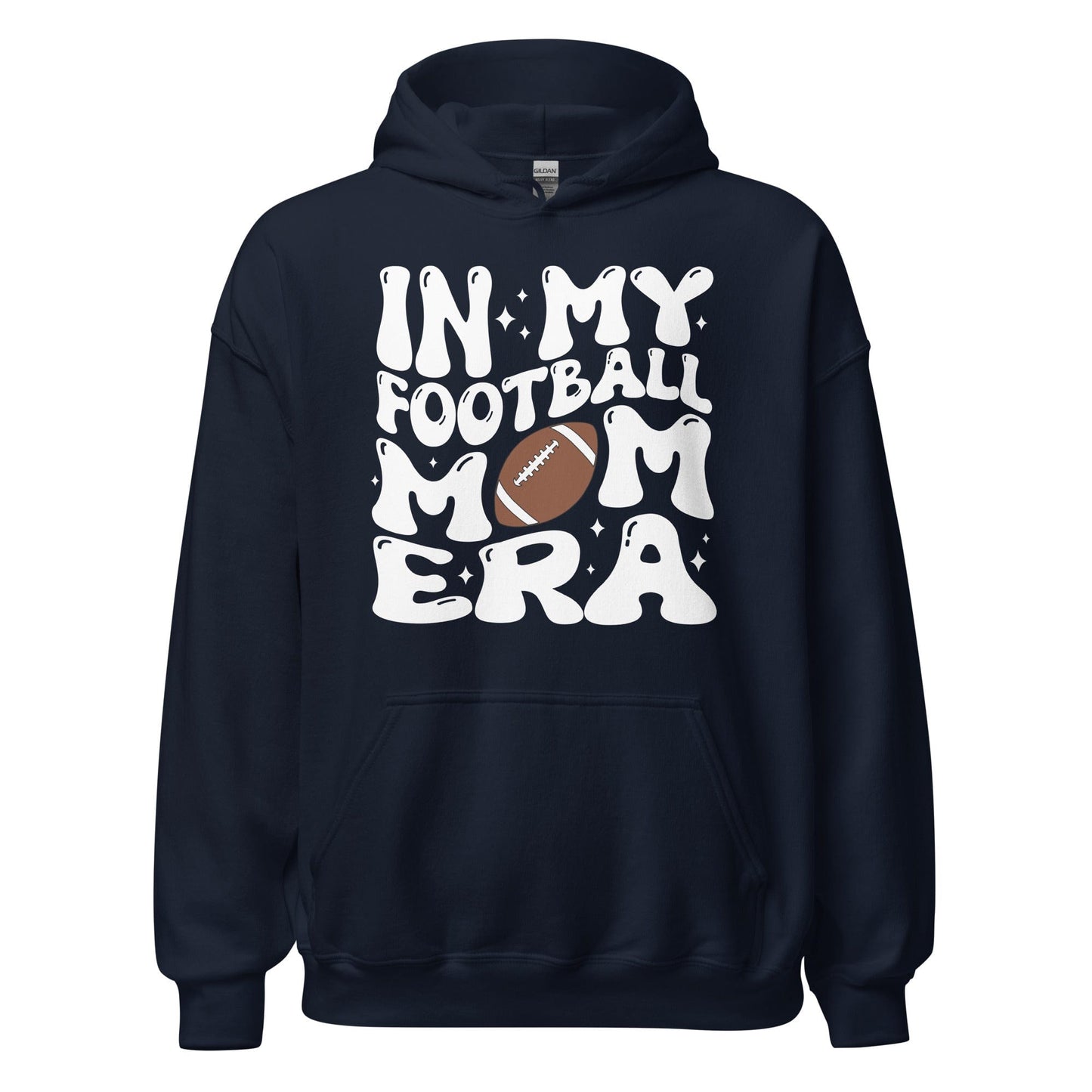 In My Football Mom Era Hoodie Navy / S Spirit Gear Collective Hoodie