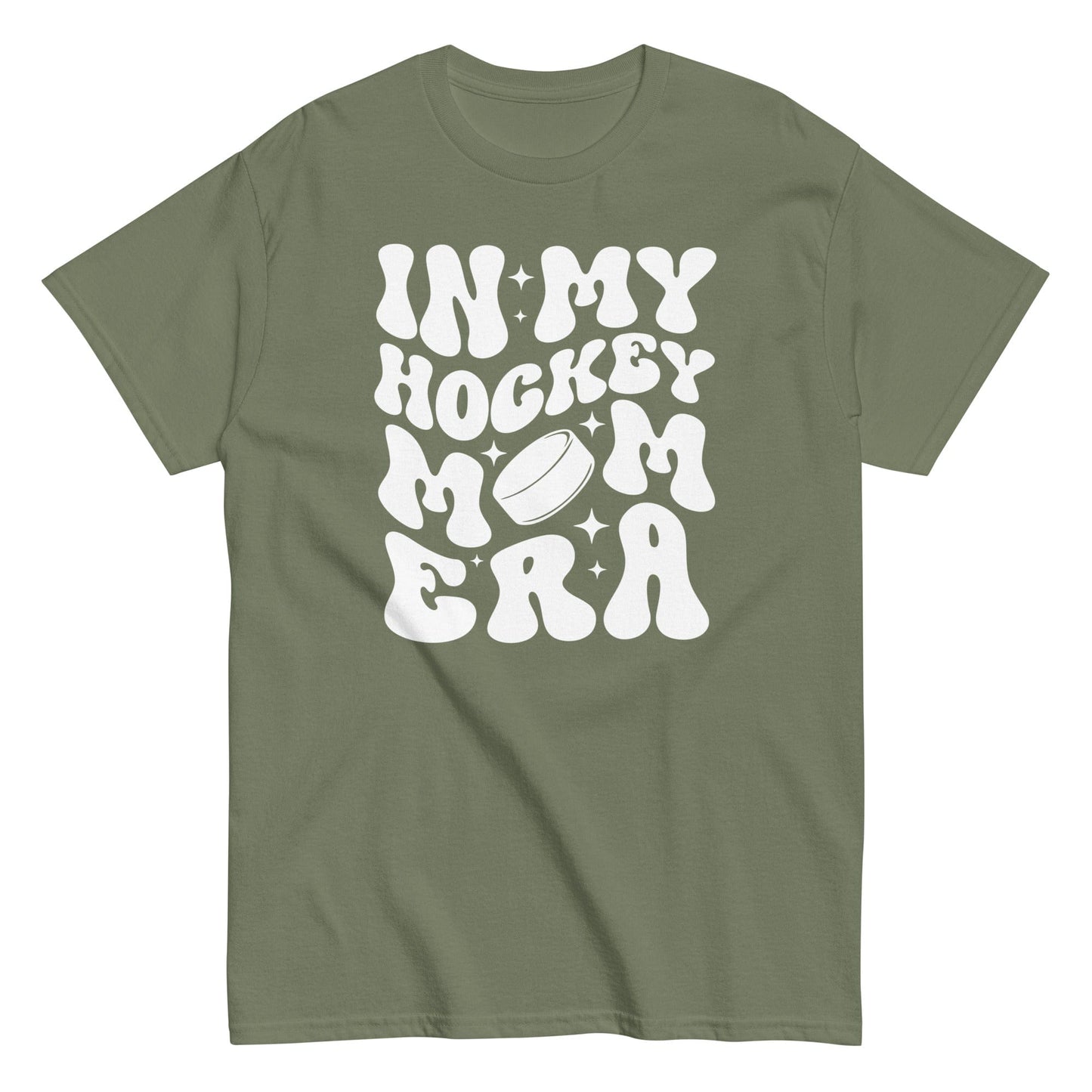 In My Hockey Mom Era Shirt Military Green / S Spirit Gear Collective T-Shirt