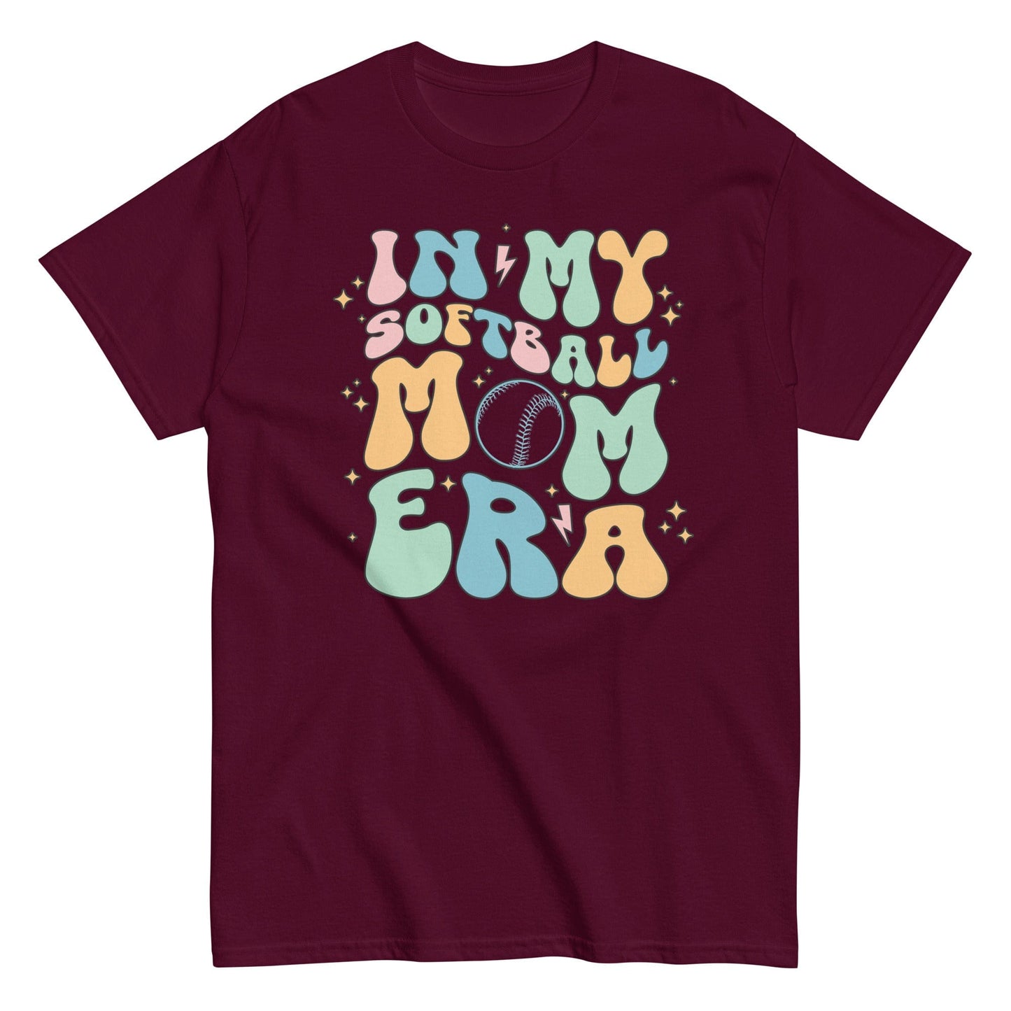In My Softball Mom Era Shirt Maroon / S Spirit Gear Collective T-Shirt
