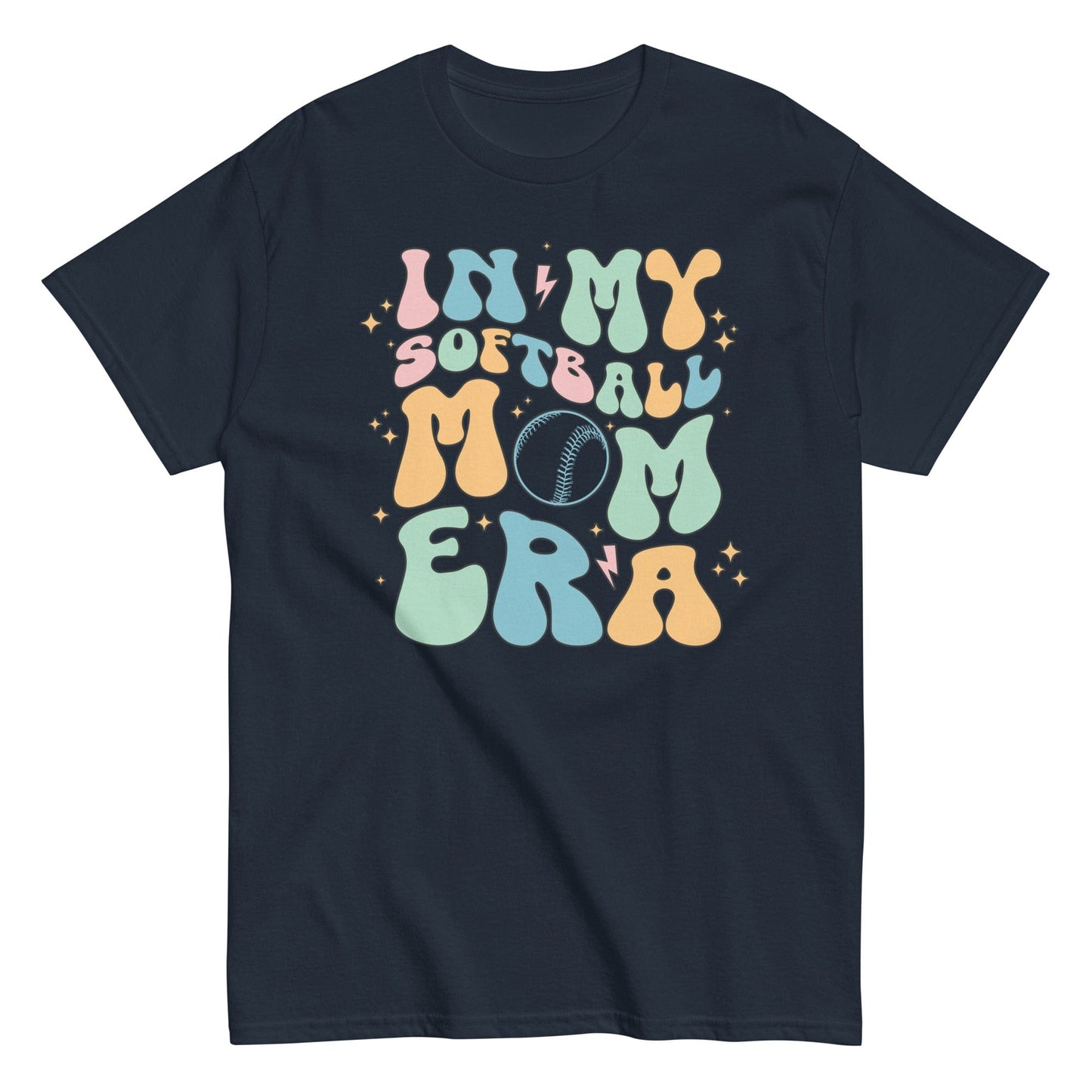 In My Softball Mom Era Shirt Navy / S Spirit Gear Collective T-Shirt